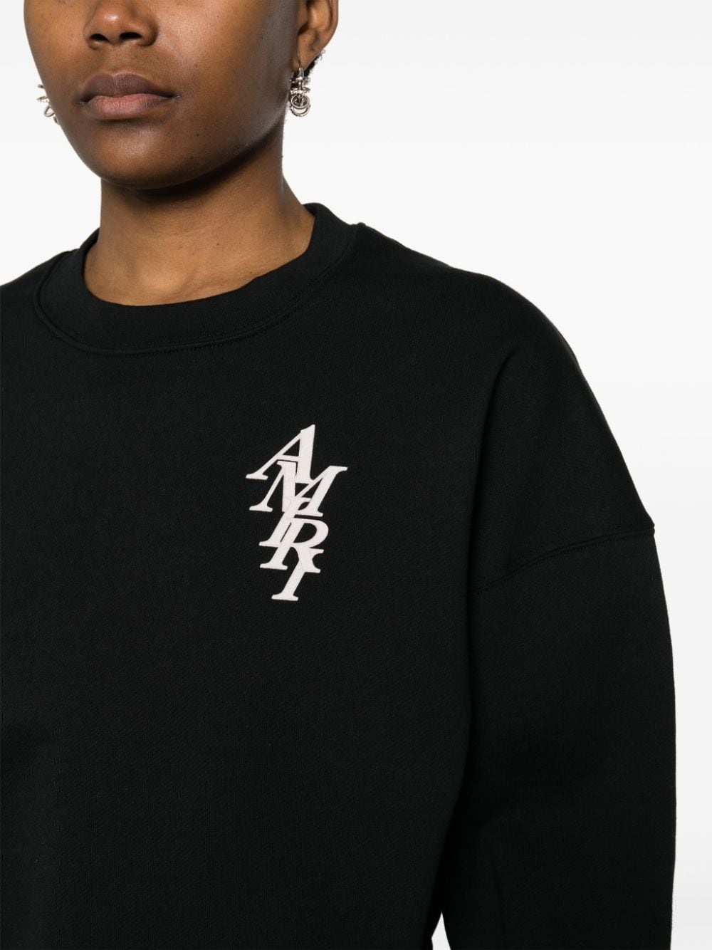 logo-print cotton sweatshirt - 5