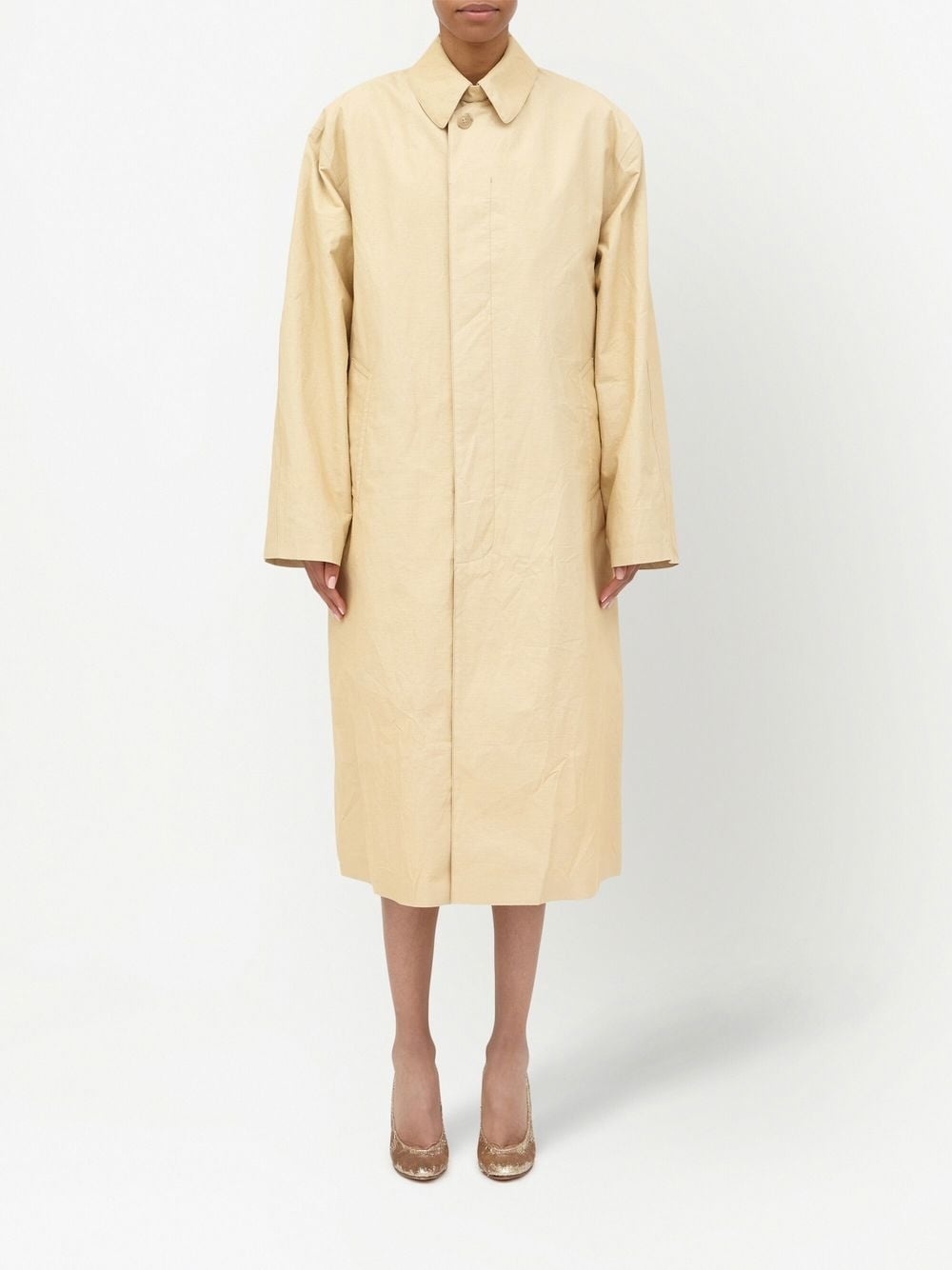 single-breasted trench coat - 2