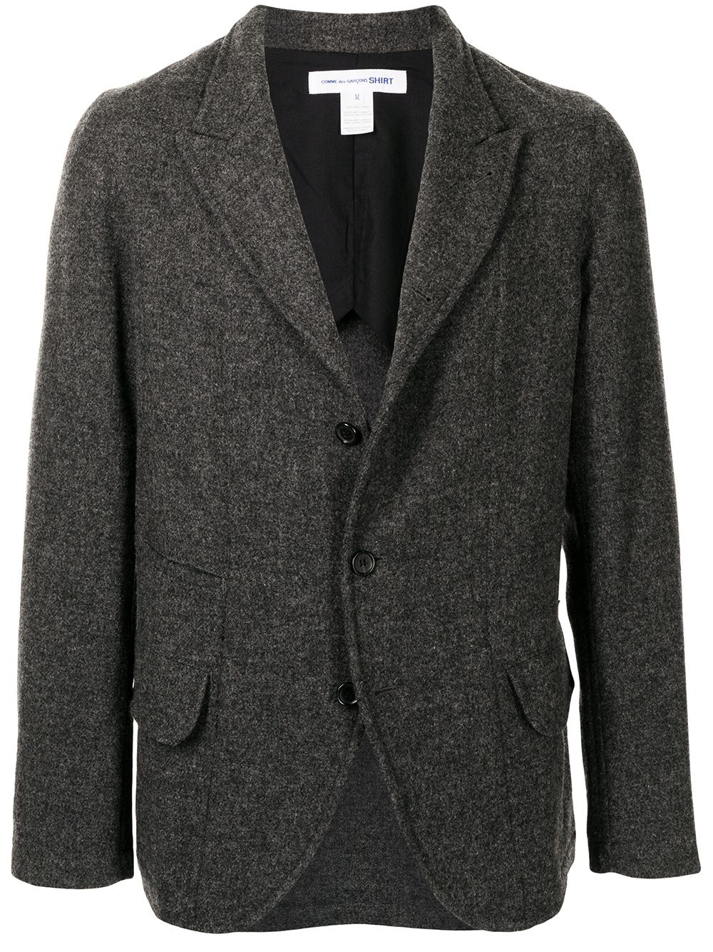 single-breasted wool blazer - 1