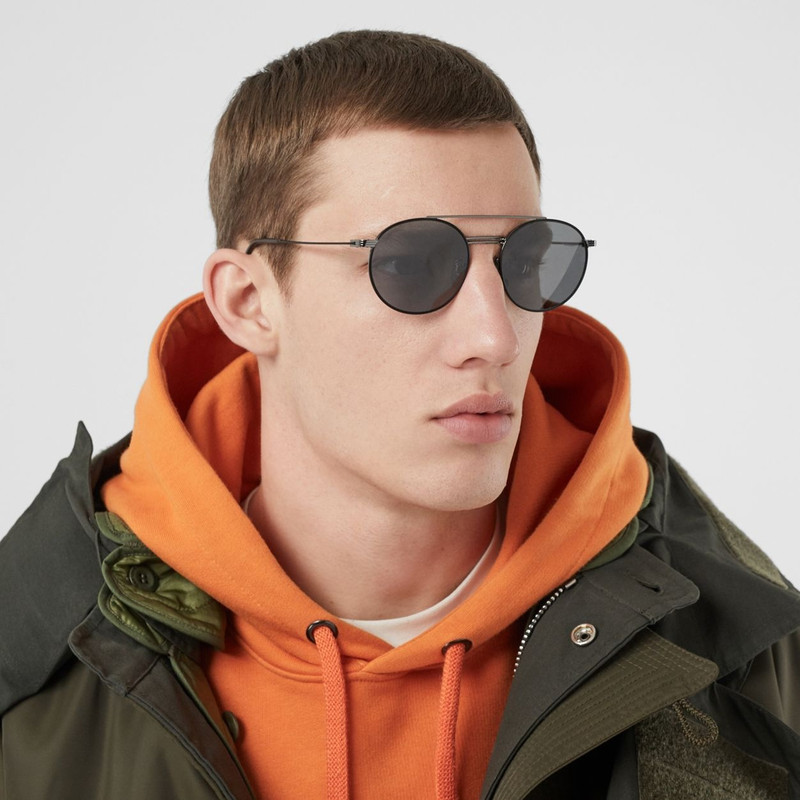 Top Bar Detail Round Frame Sunglasses 3