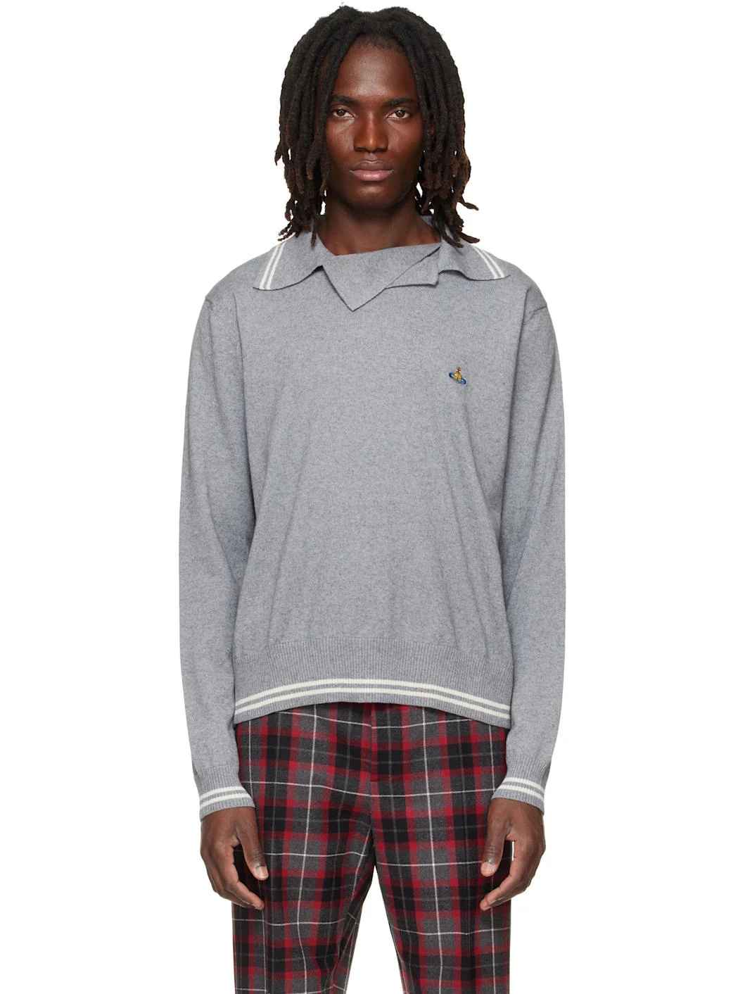 Gray Doubletake Polo - 1