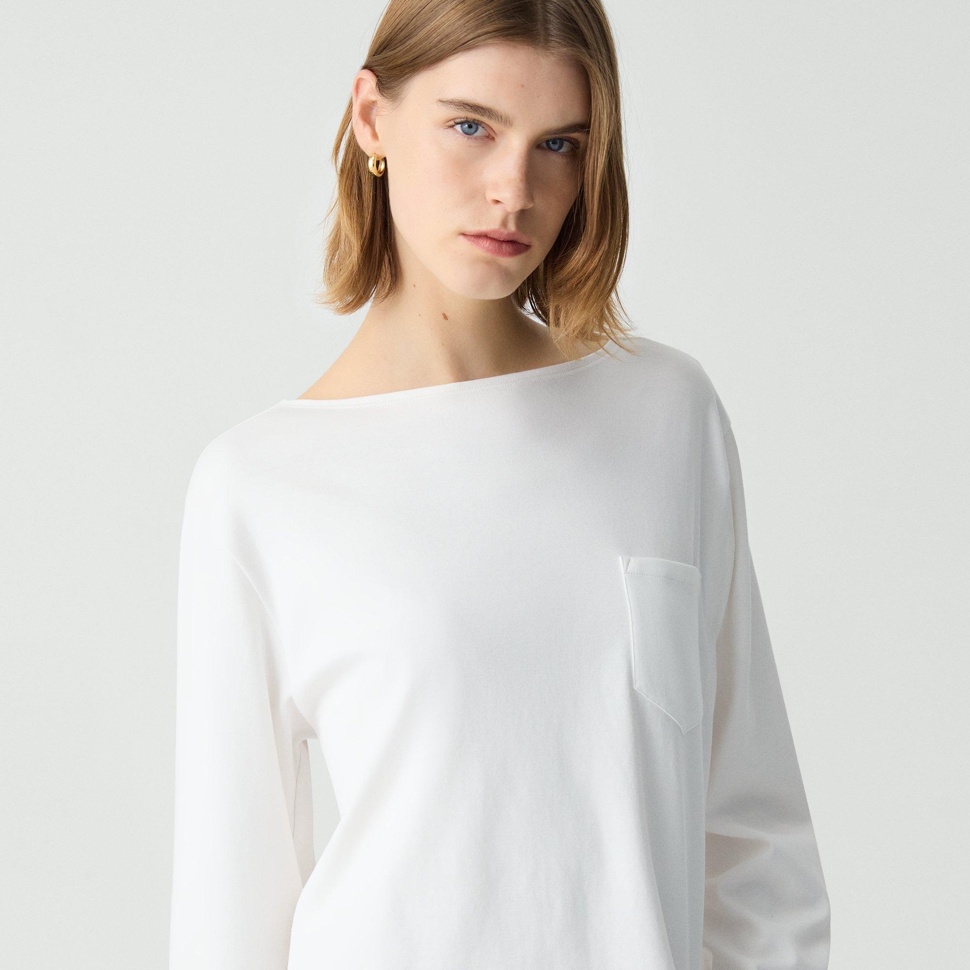 Boatneck Top in Cotton Jersey - 5