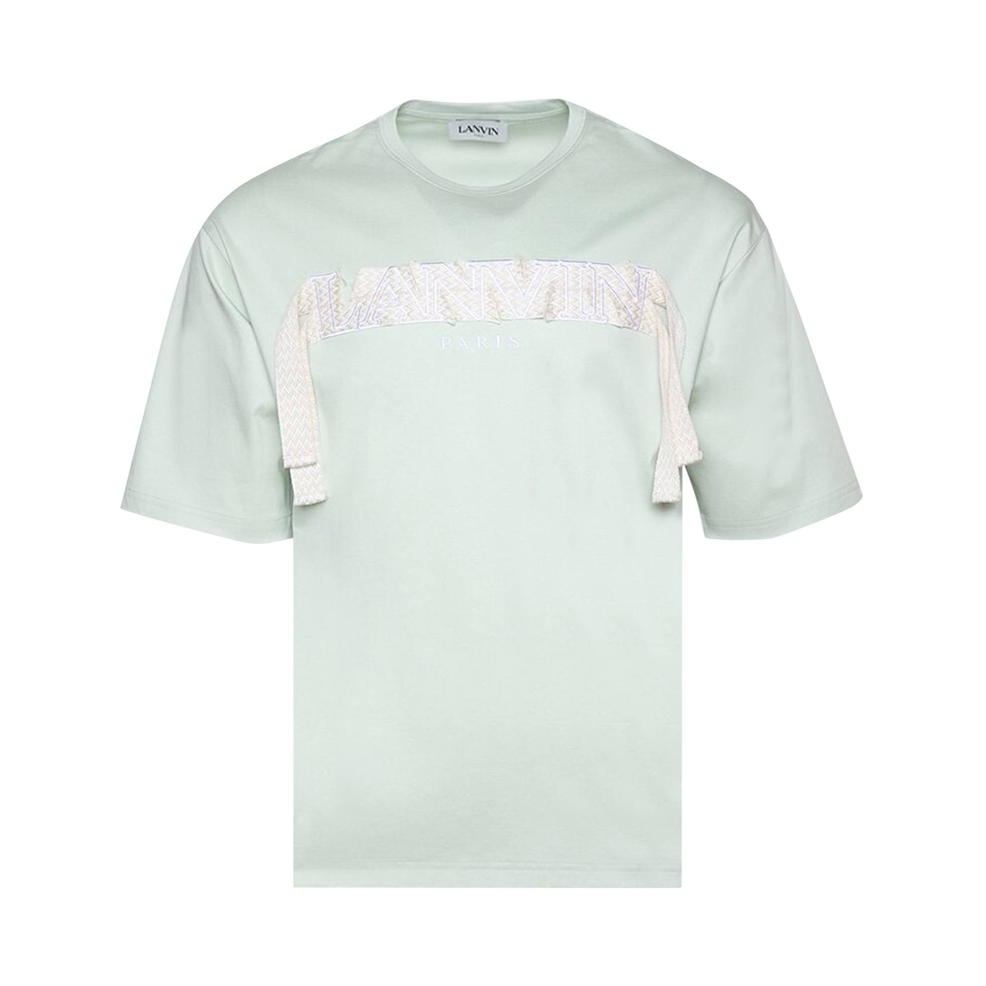 Lanvin Curb Embroidered T-Shirt 'Sage' - 1