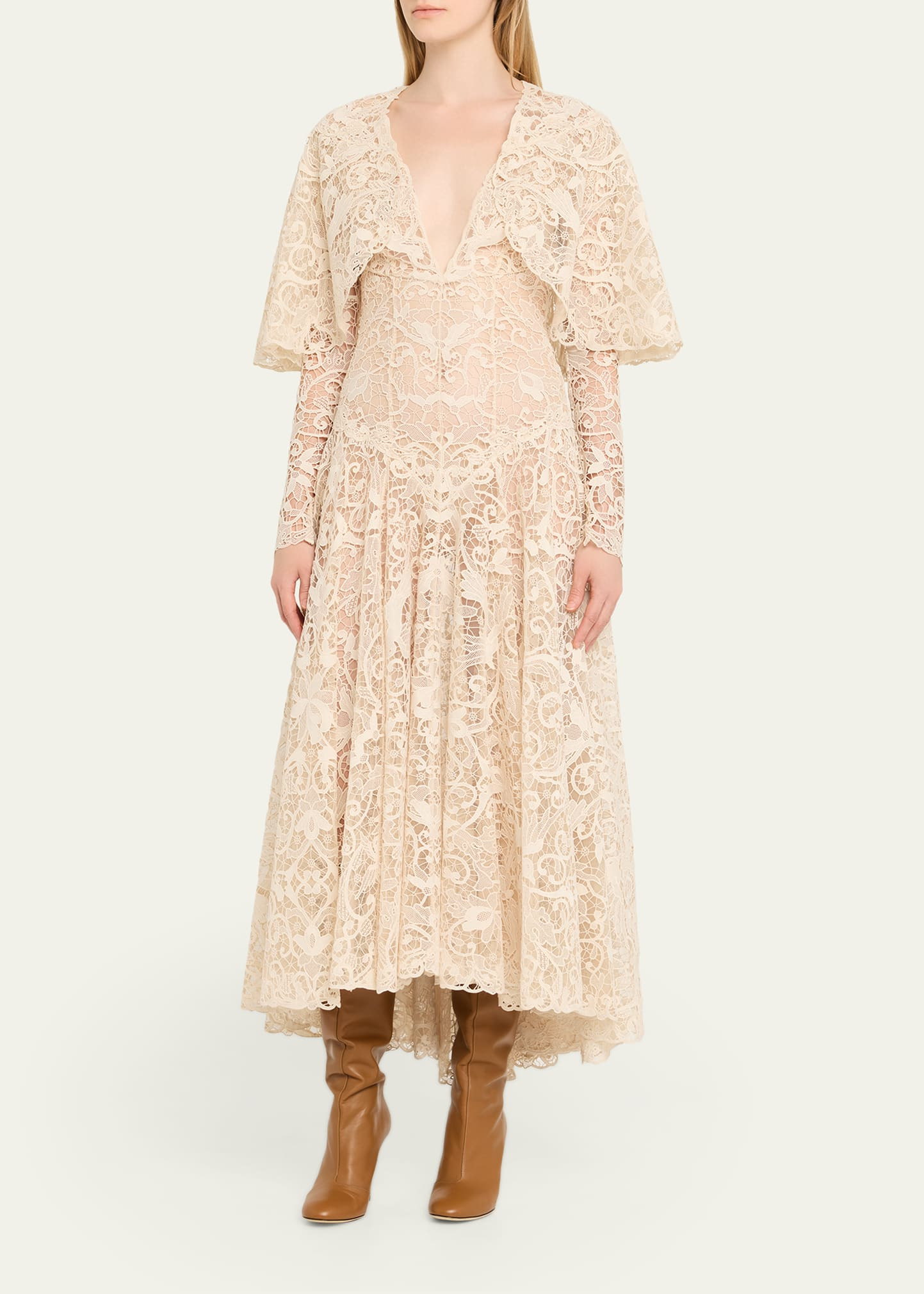 Memento Long-Sleeve Lace Dress - 4