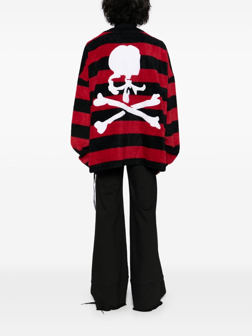 logo-patch cardigan - 4