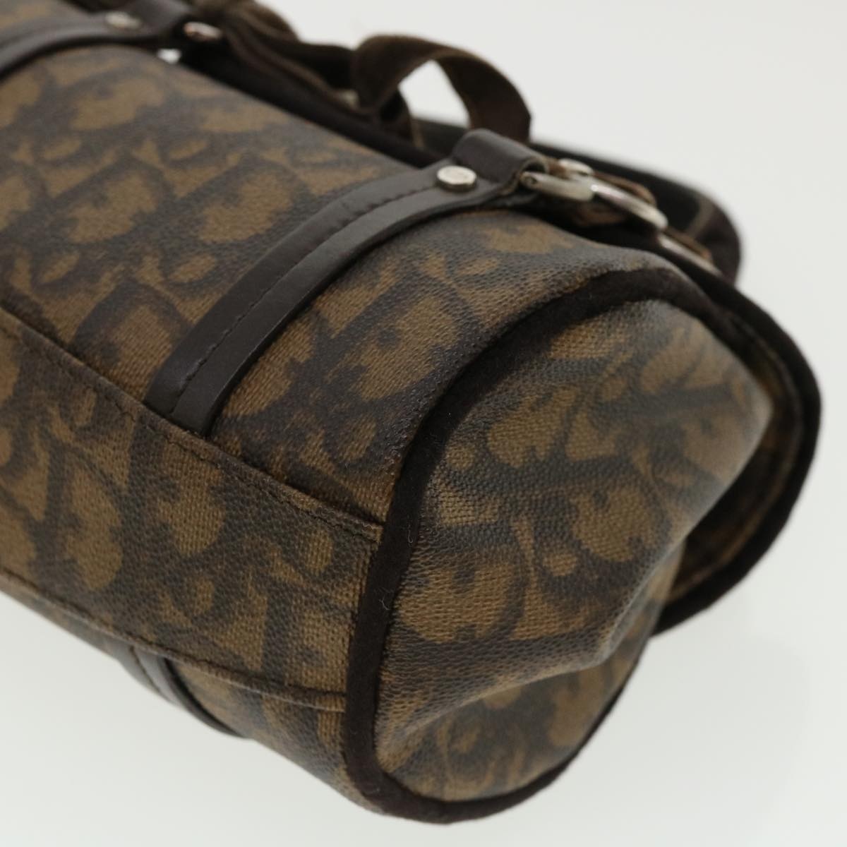 DIOR Trotter Canvas Hand Bag Brown - 14