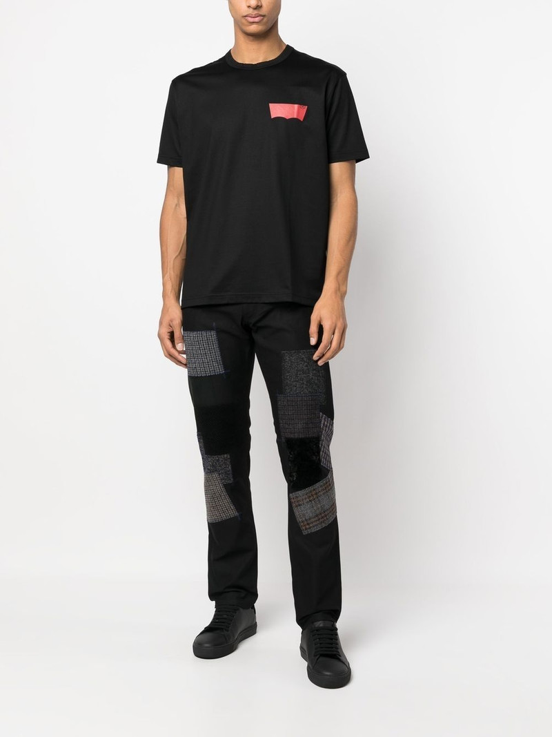 Junya Watanabe MAN patchwork-detail straight-leg jeans outlook