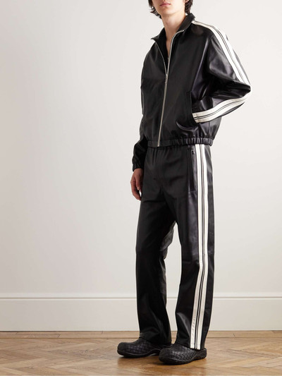 Marni Striped Nappa Leather Track Jacket outlook