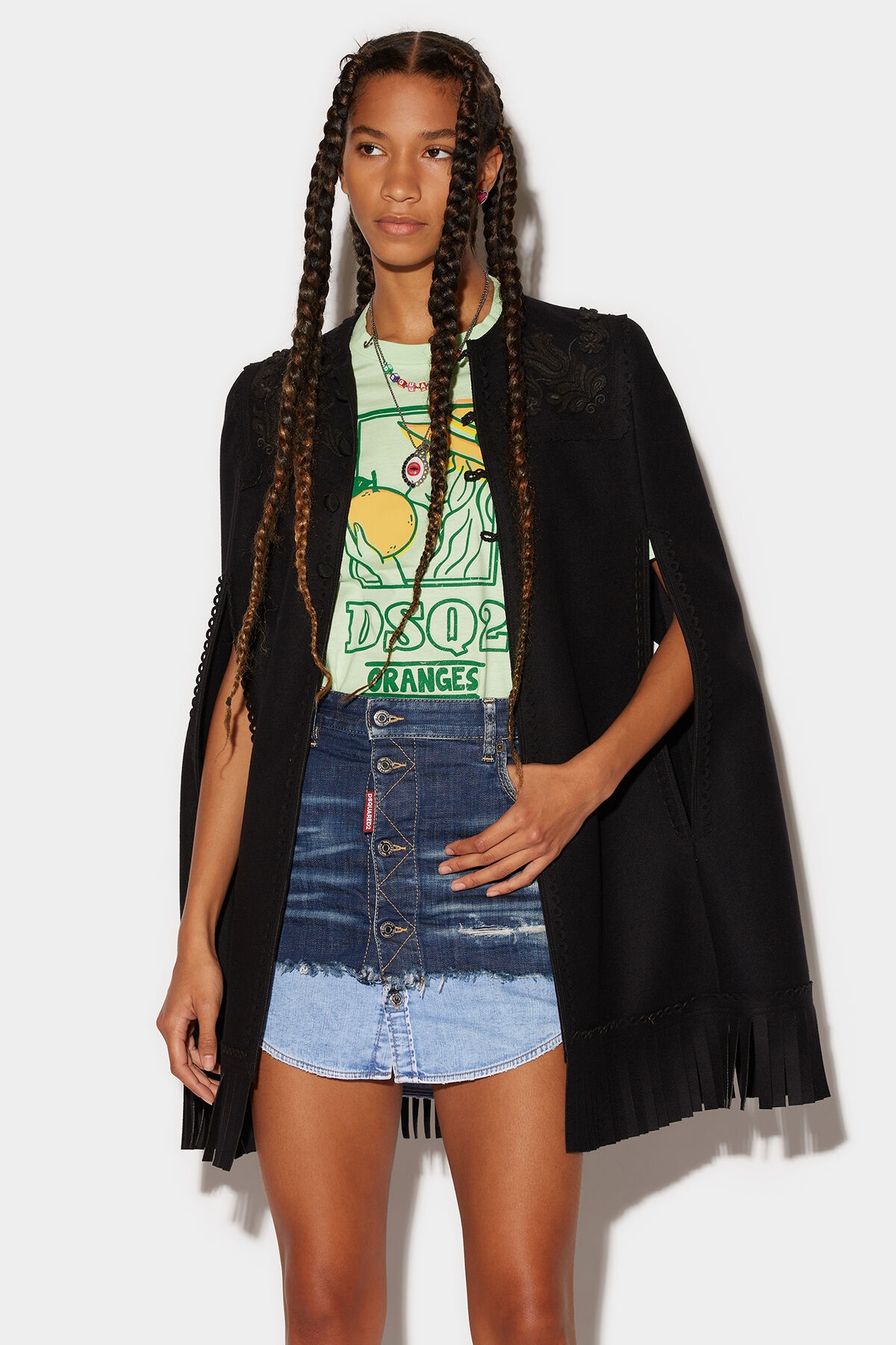 FRINGED TULIP CAPE - 1