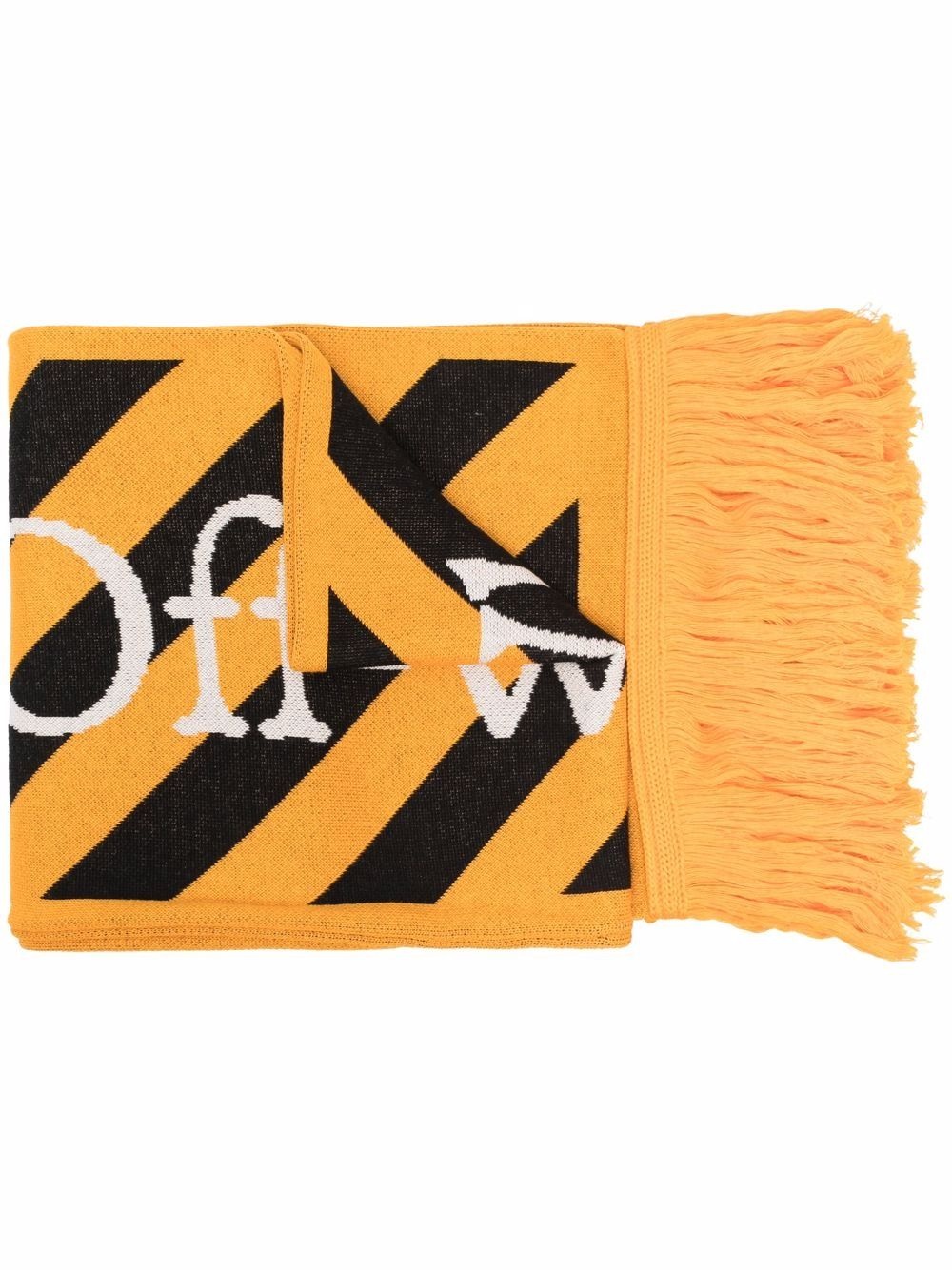 logo-intarsia scarf - 1