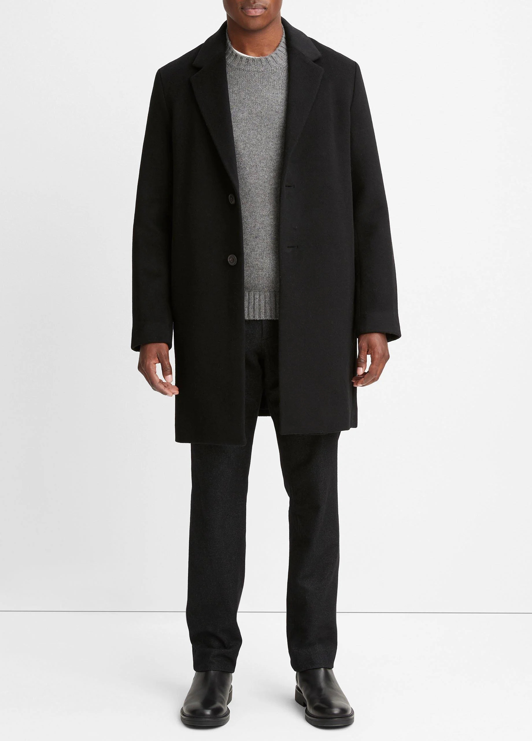 Classic Italian Wool-Blend Coat - 1