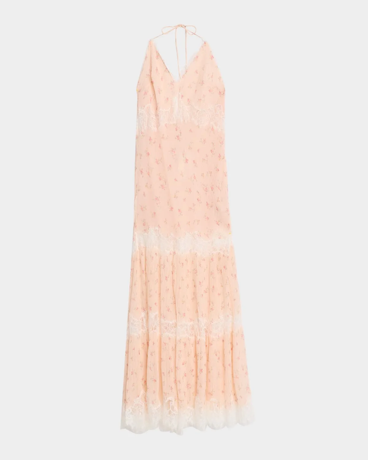 Kieva Floral Halter Maxi Dress - 1