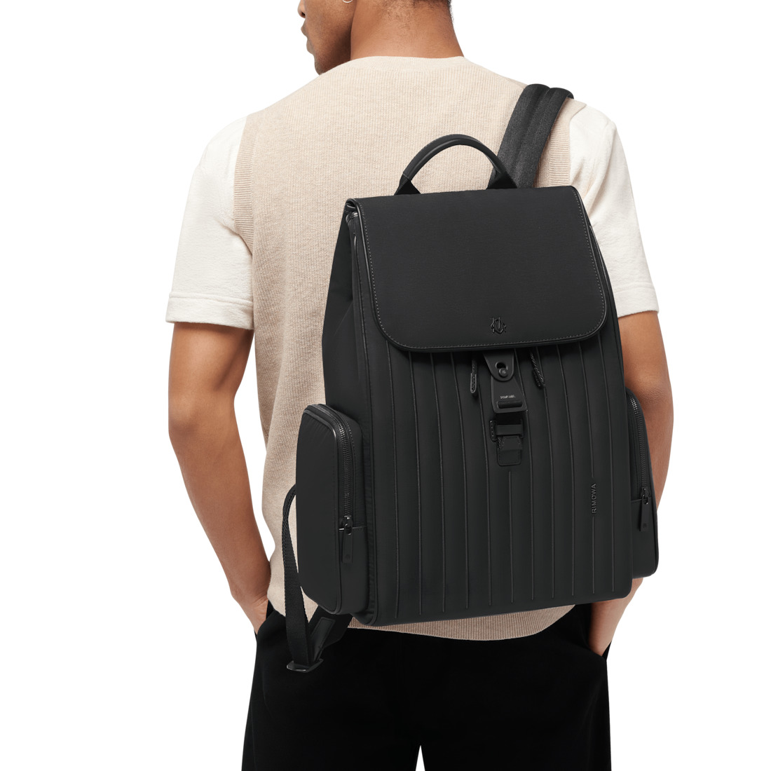 Never Still - Nylon Flap Backpack Large - 7