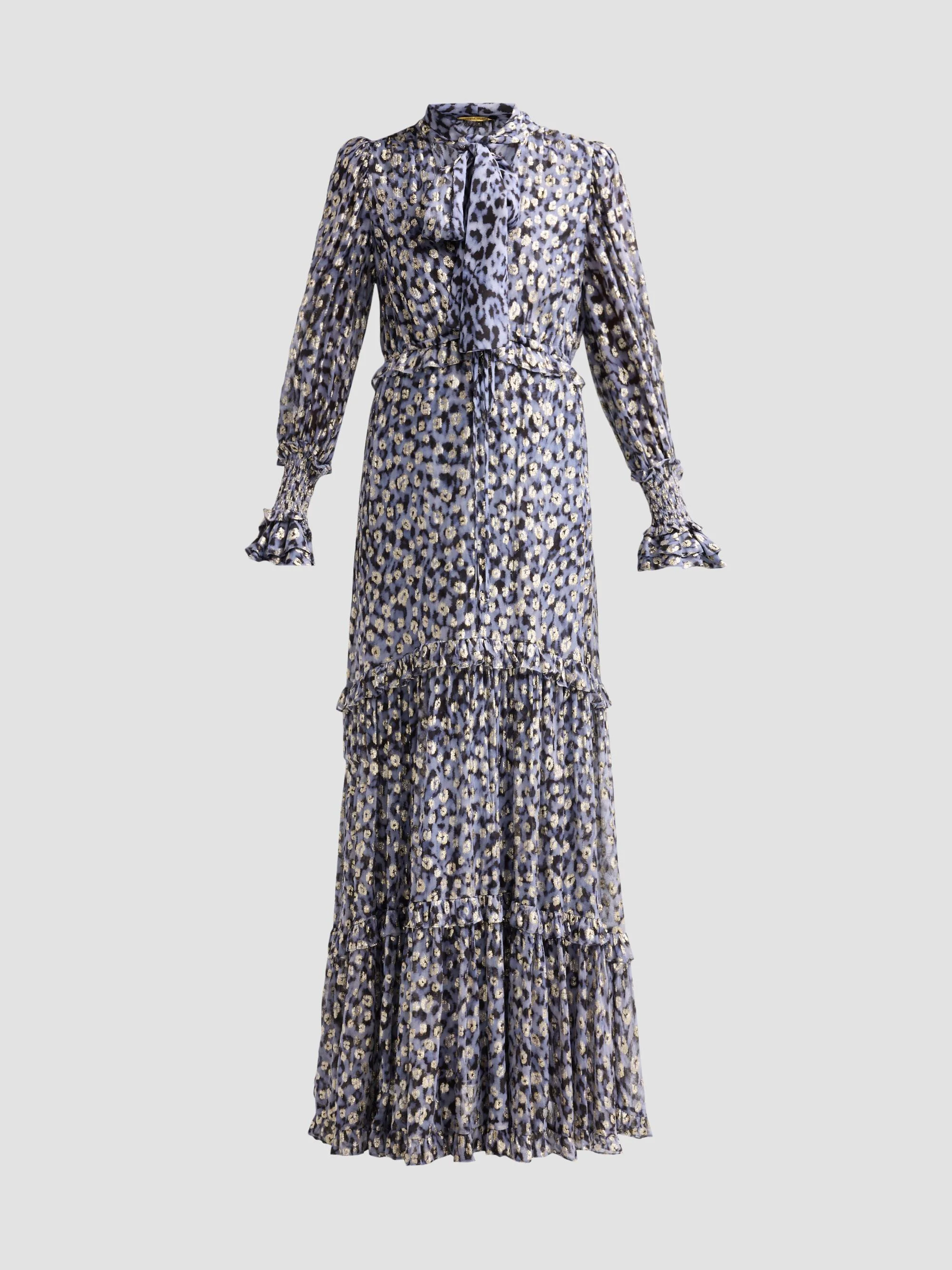 Women's Dana Animal-Print Maxi Dress - Frost Multi - 1