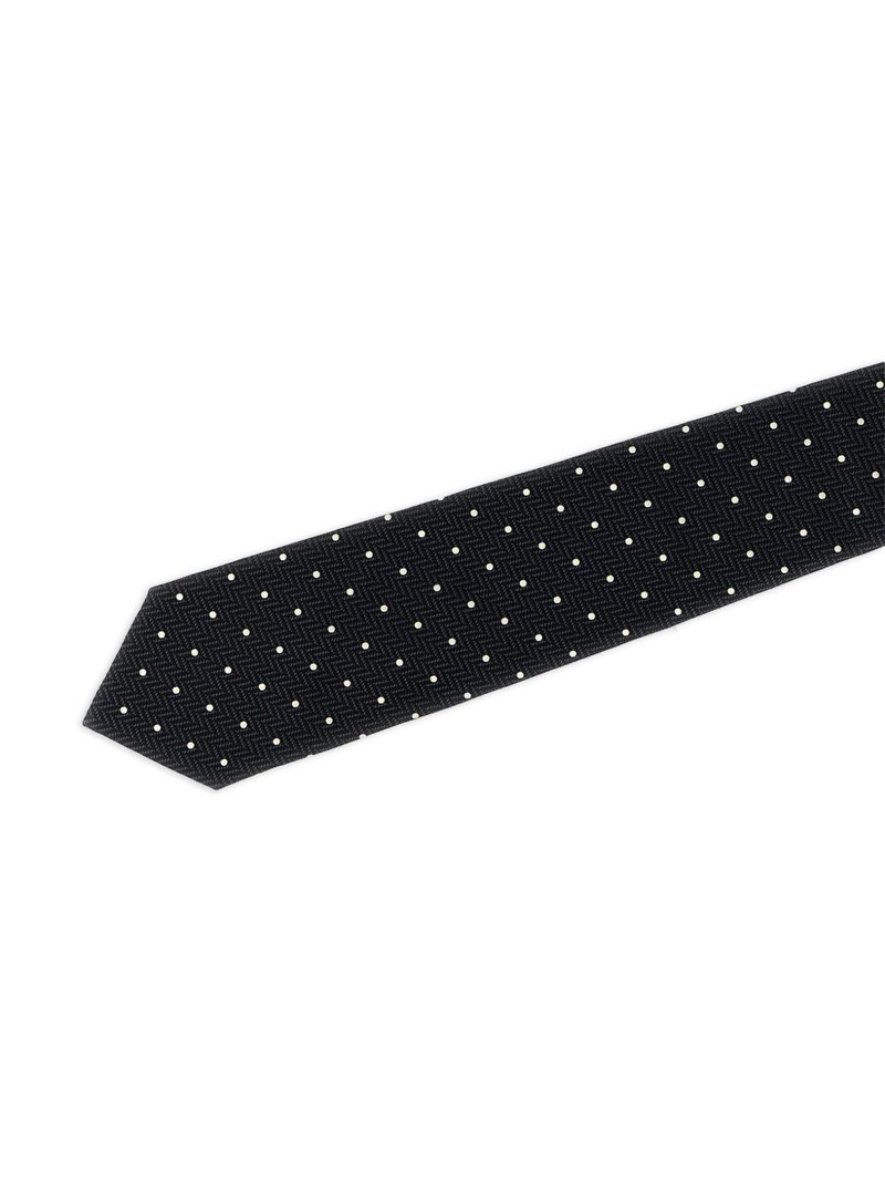 Brioni polka dot-pattern jacquard tie outlook