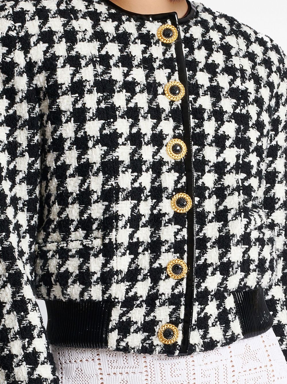 6-Button houndstooth tweed jacket - 5