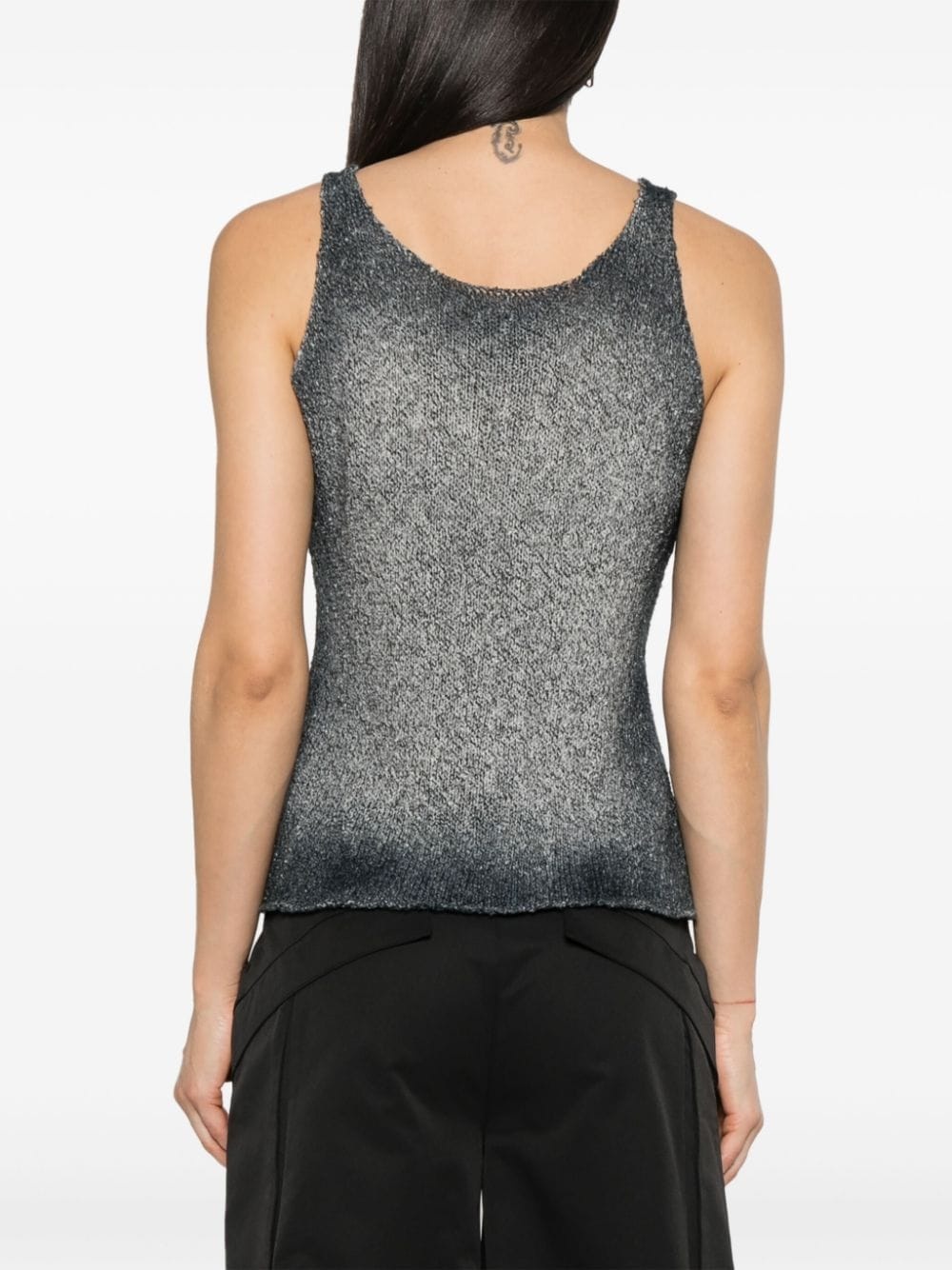 faded sleeveless top - 4