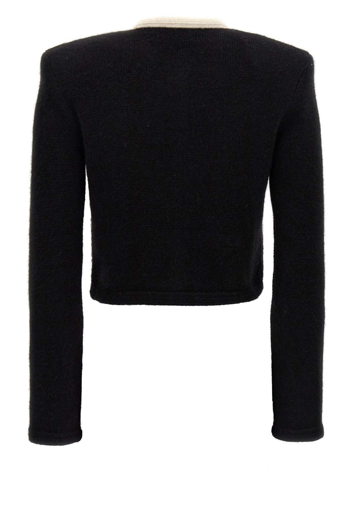 Alpaca cropped cardigan - 3