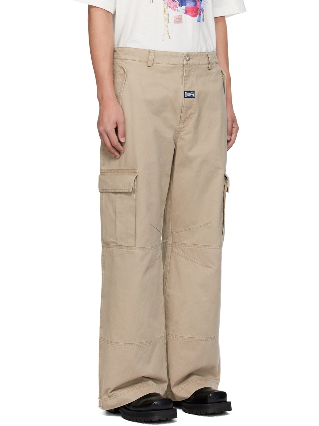 Beige Perfect Cargo Pants - 2