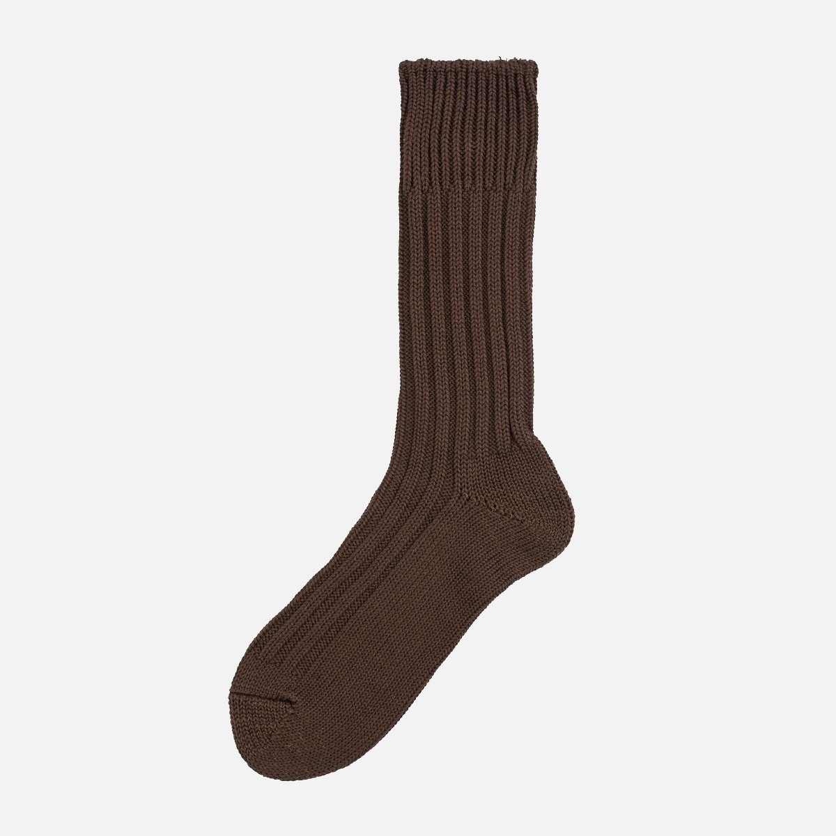 DEC-CAS-BRN Decka Cased Heavyweight Plain Socks - Brown - 3