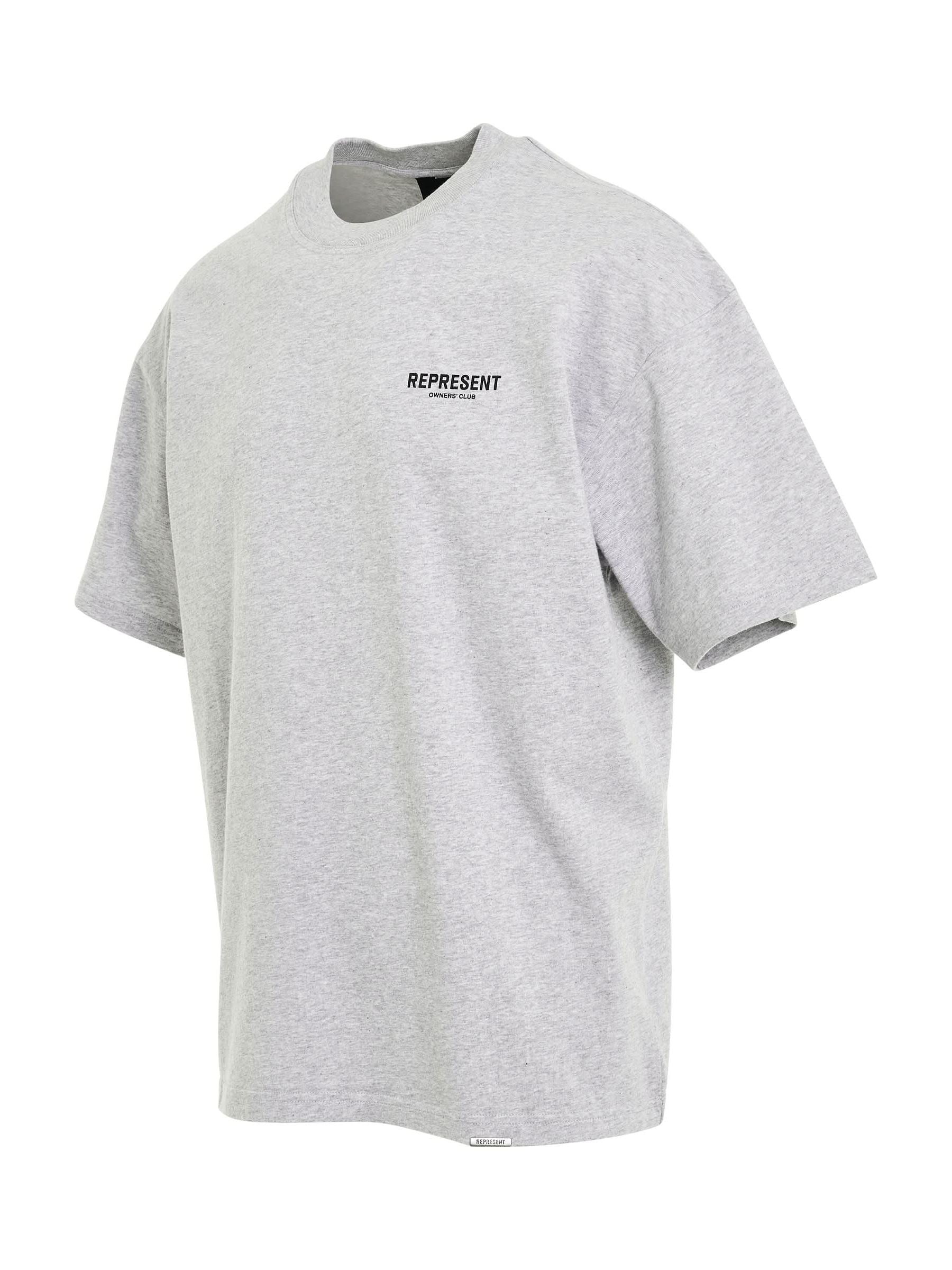 New Represent Owners Club T-Shirt in Ash Grey/Black - 2
