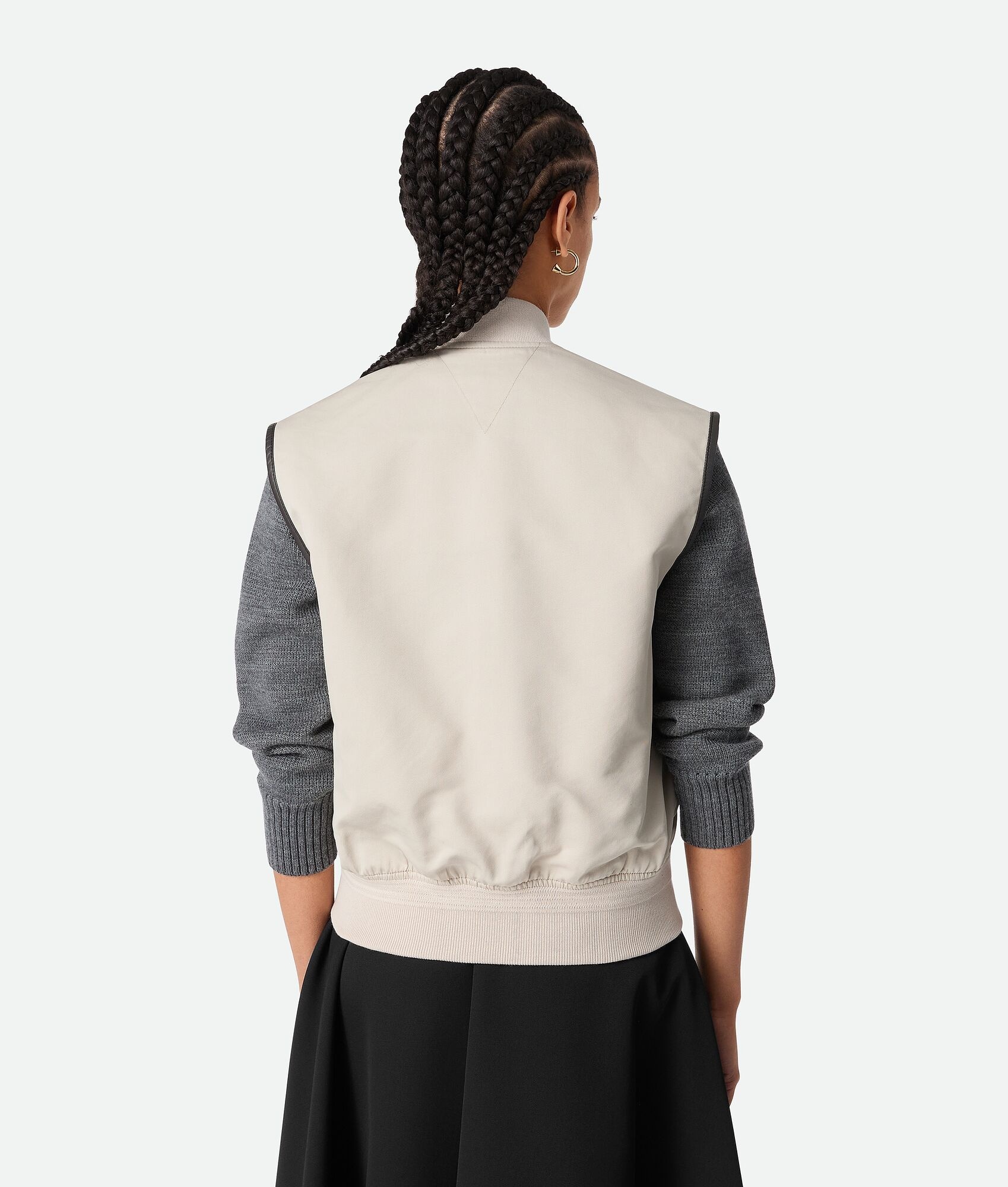 Silk And Cotton Twill Gilet - 3