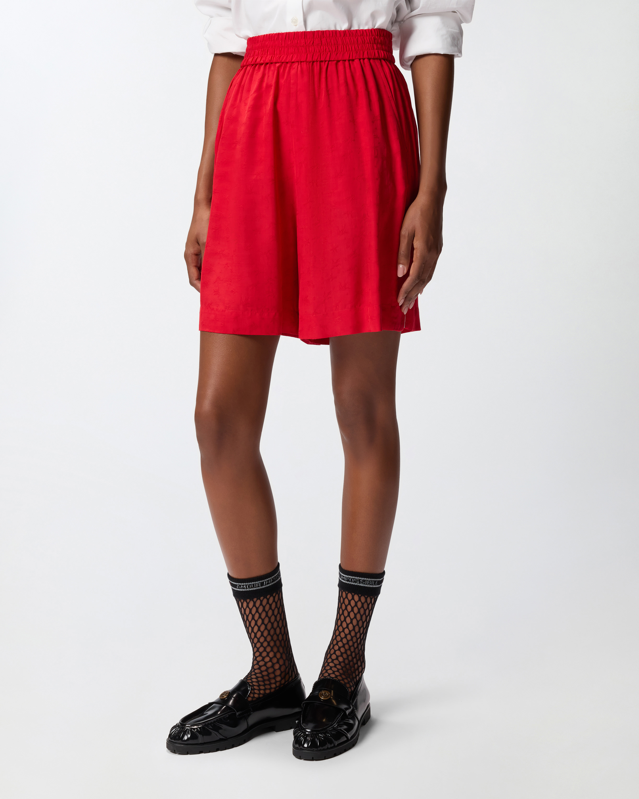 VISCOSE JACQUARD SHORTS - 3