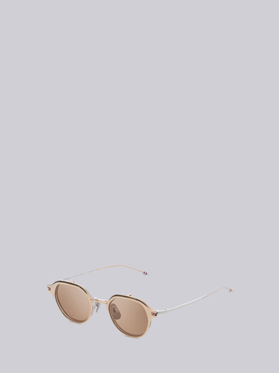 Thom Browne White Gold & Silver Sunglasses outlook