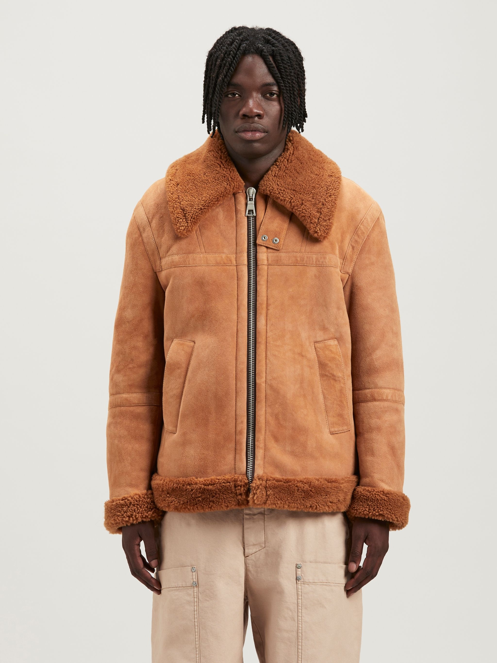 University Shearling Jacket - 3