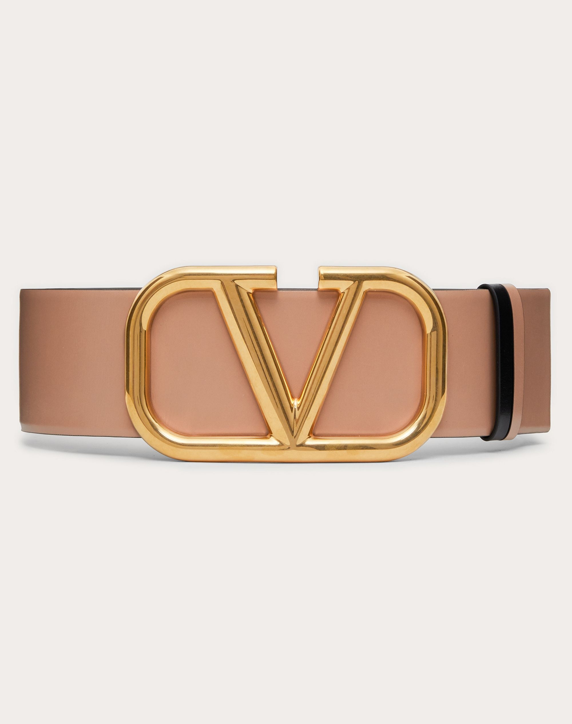 REVERSIBLE VLOGO SIGNATURE BELT IN Shiny CALFSKIN 70 MM - 1