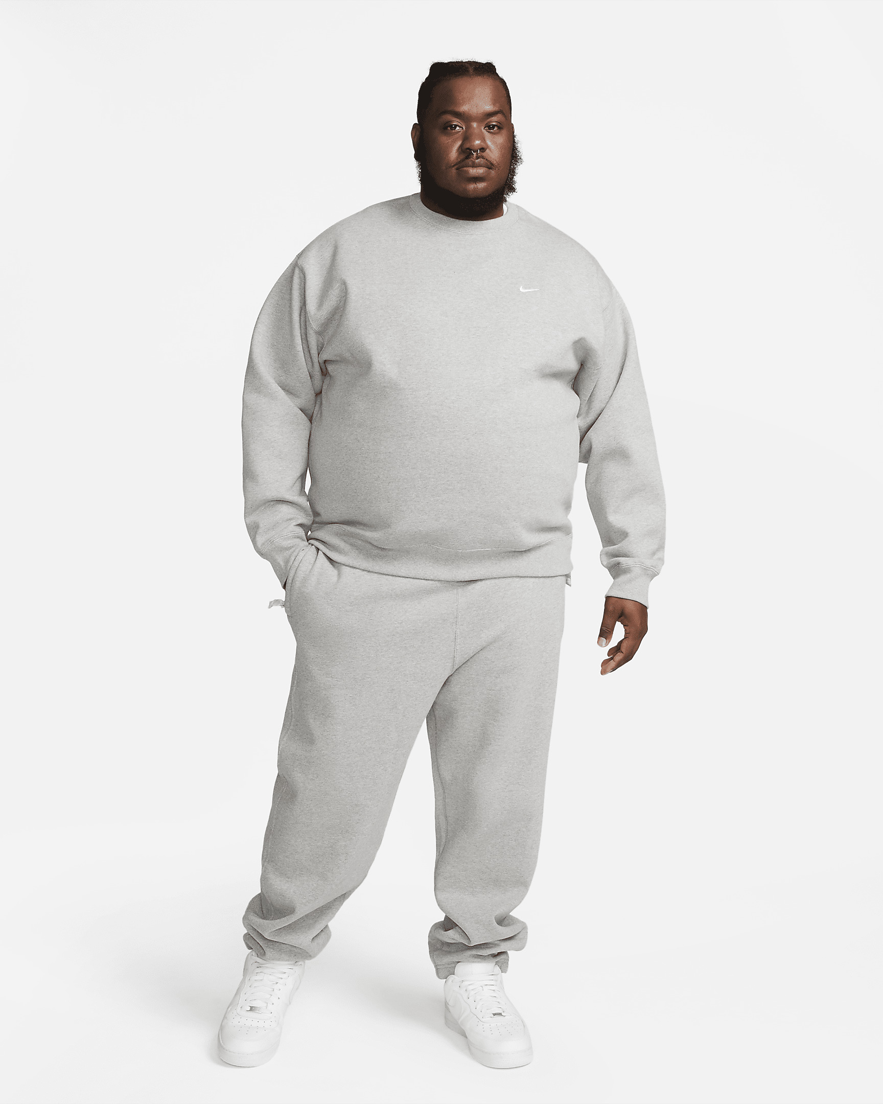 Nike Solo Swoosh Men's Fleece Crew - 9