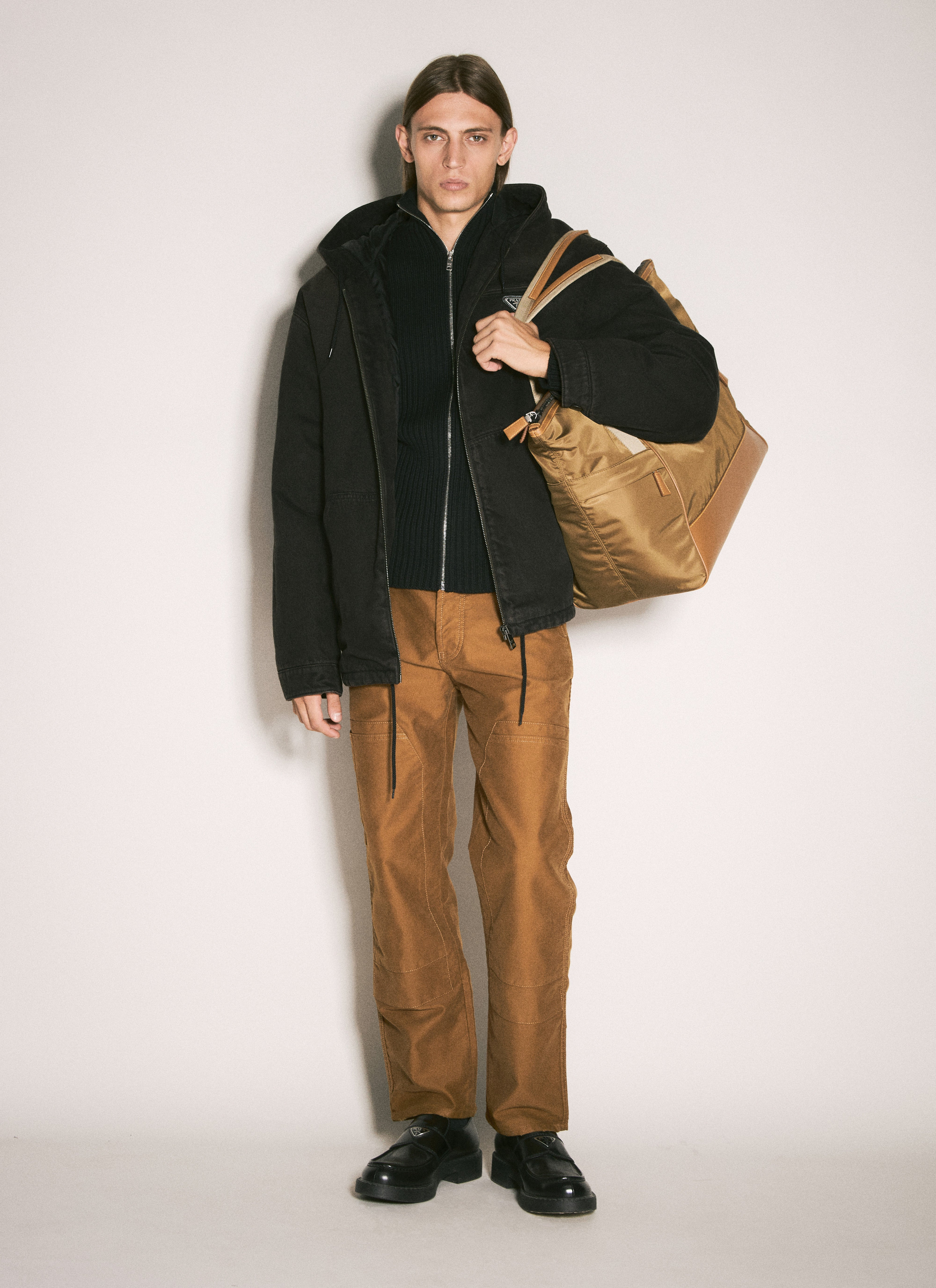 Prada Men Moleskin Cargo Pants - 2