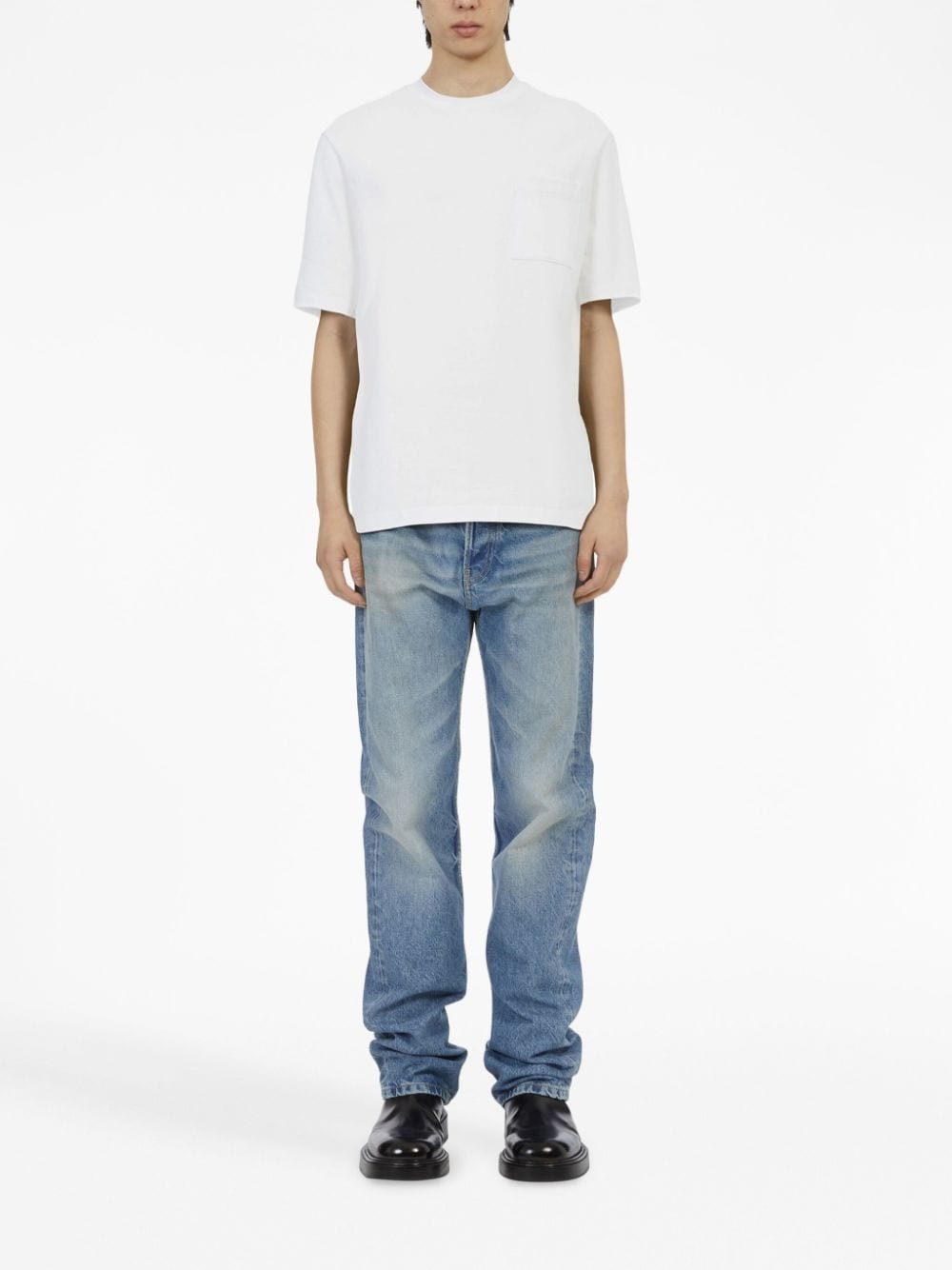stripe-detail short-sleeve T-shirt - 2