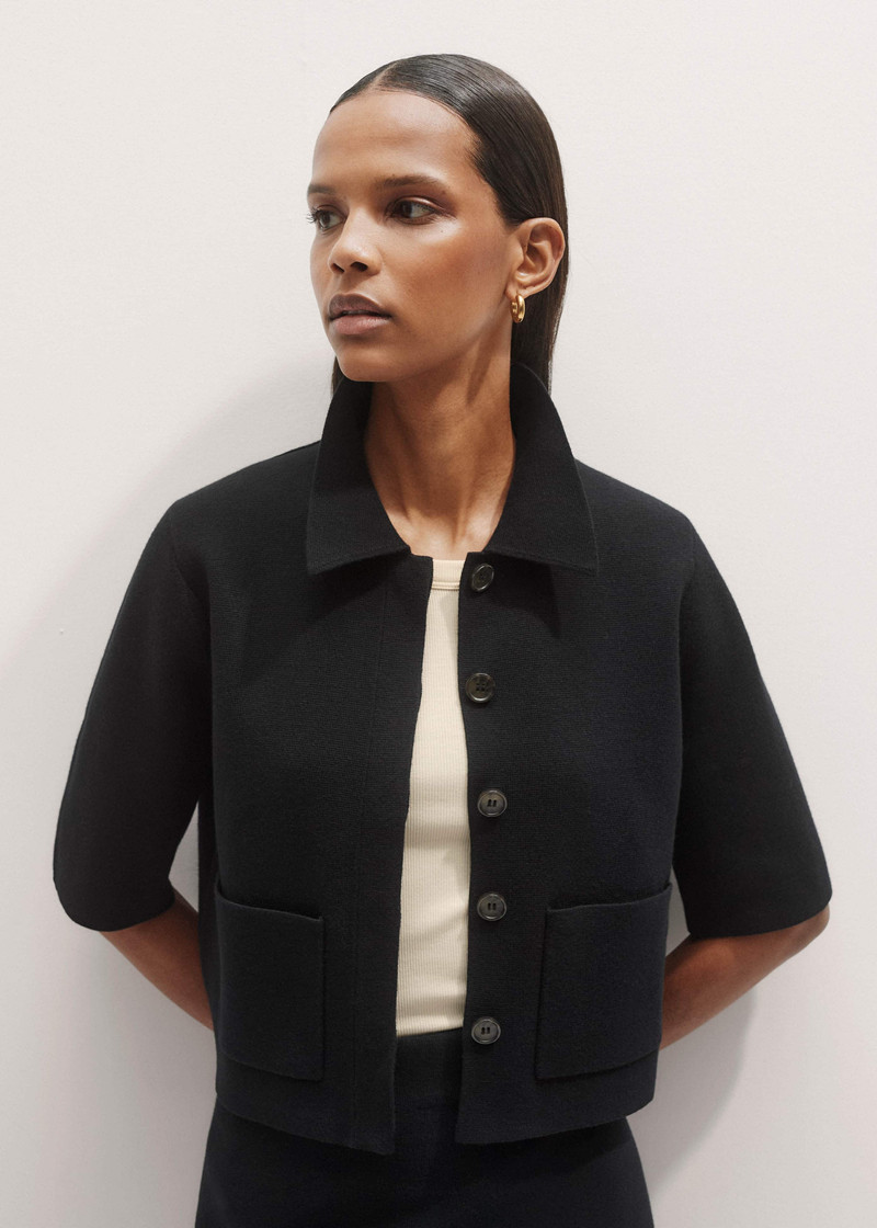 Crop Knit Jacket 5