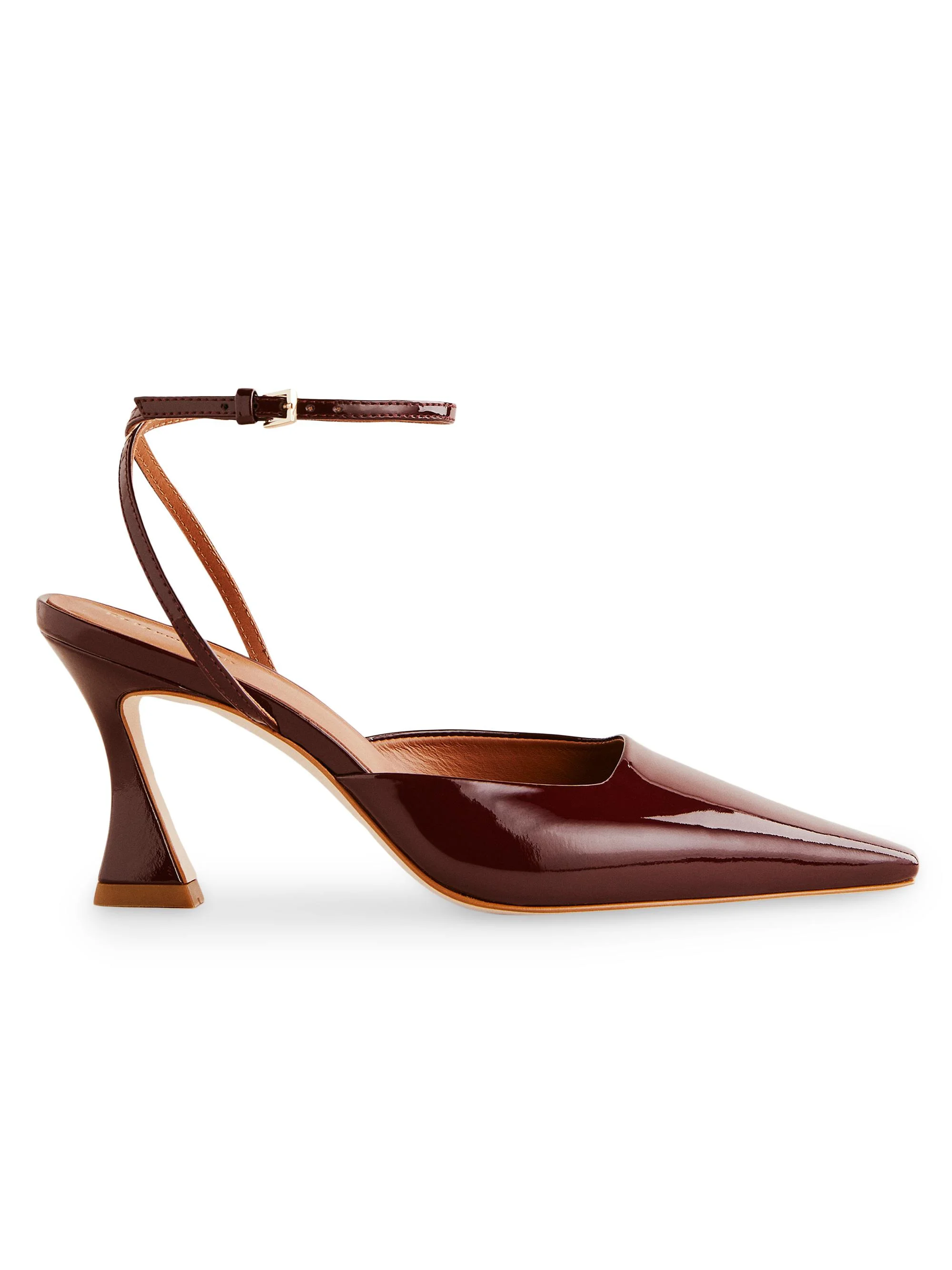Women's Natasha 75MM Patent Leather Pumps - Wine - 1