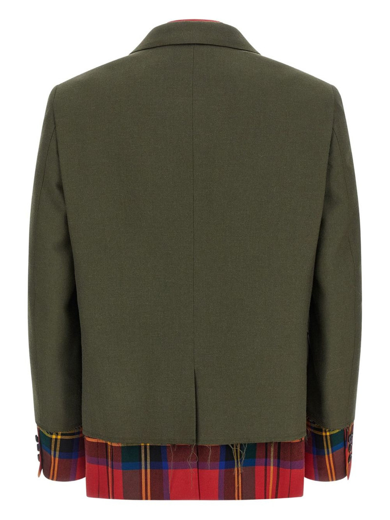 Comme des Garçons Homme Plus layered wool military jacket outlook