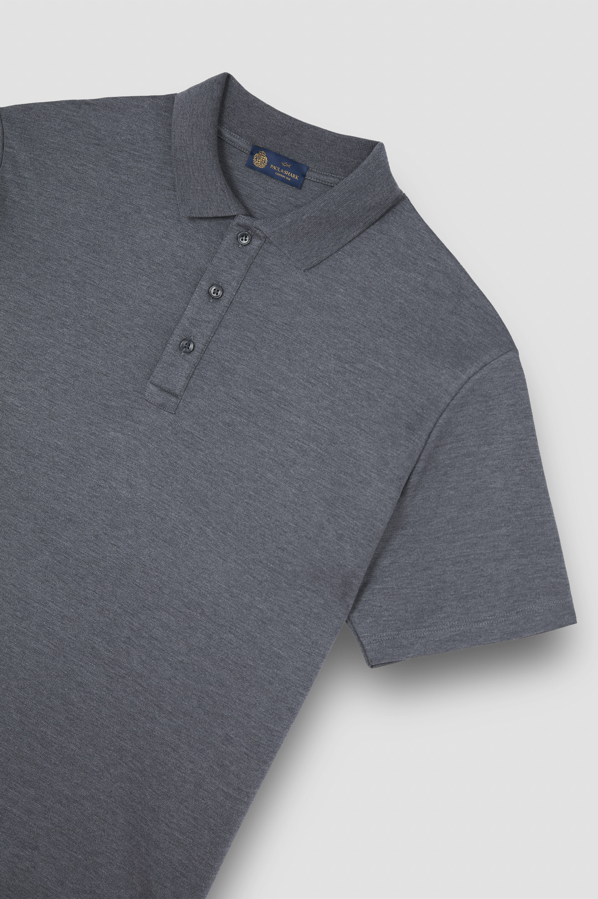 POLO IN COTTON AND SILK - 5