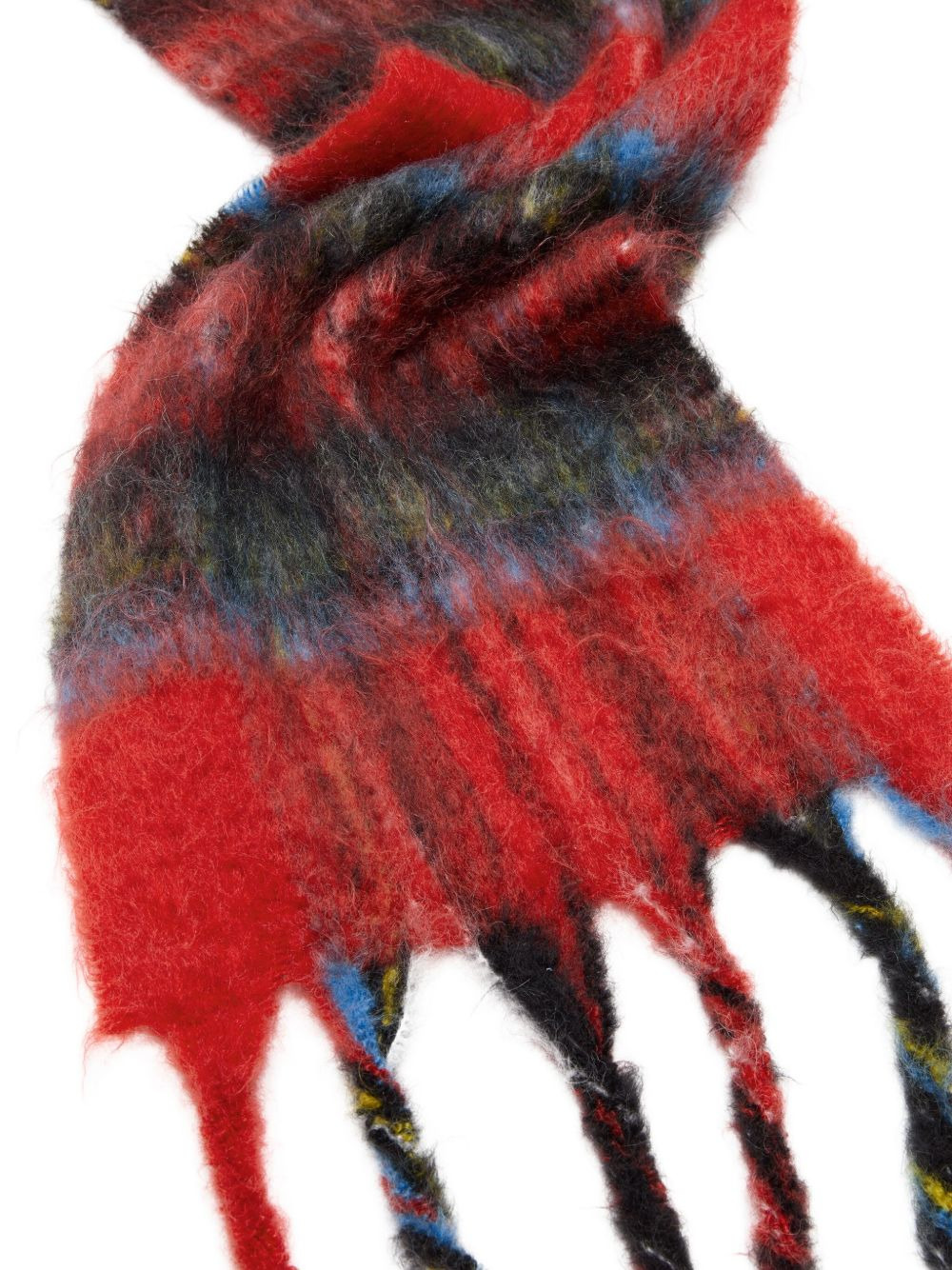 plaid fringed scarf - 3