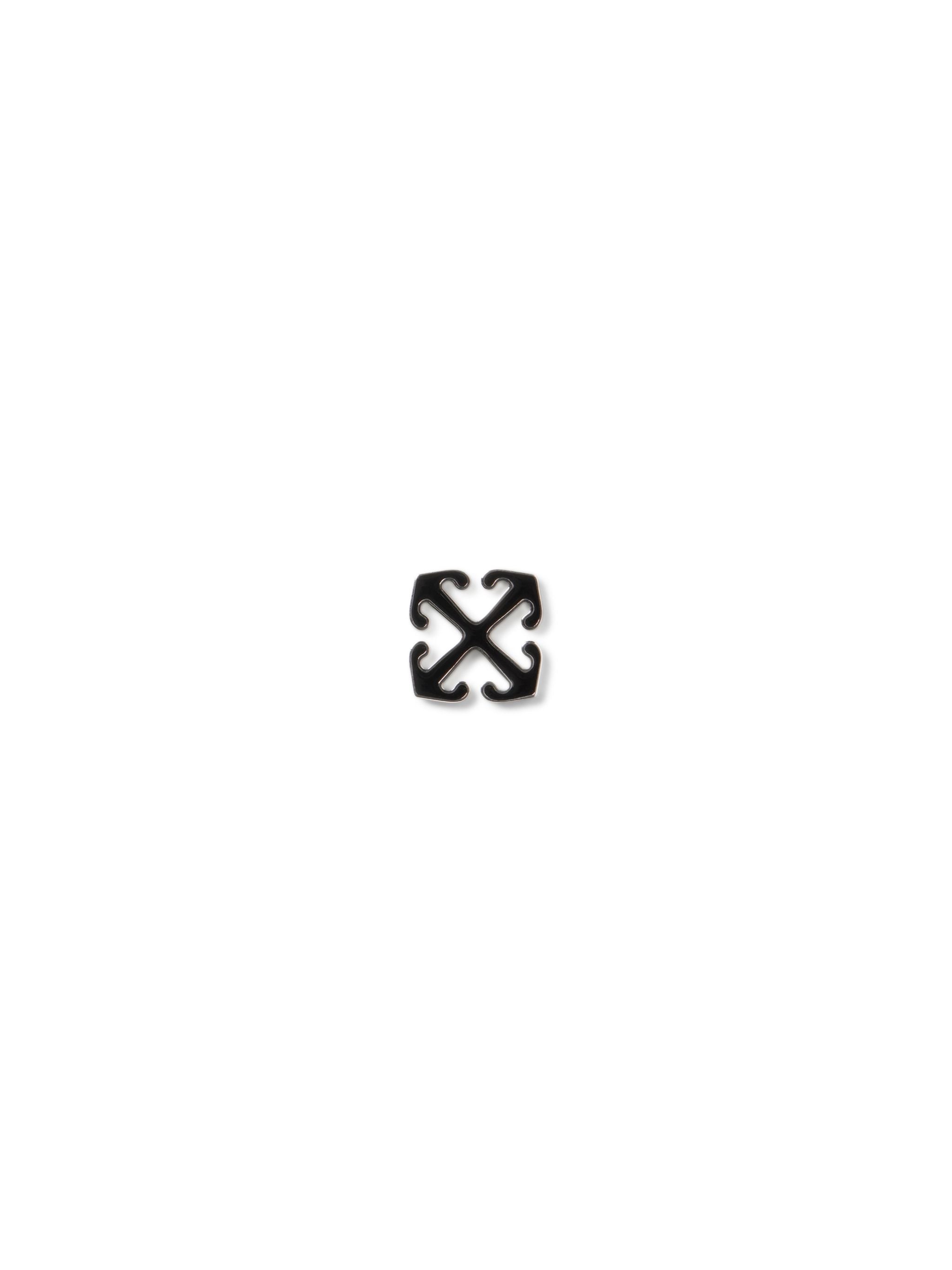 Black Enamel Arrow Mono Earring - 1