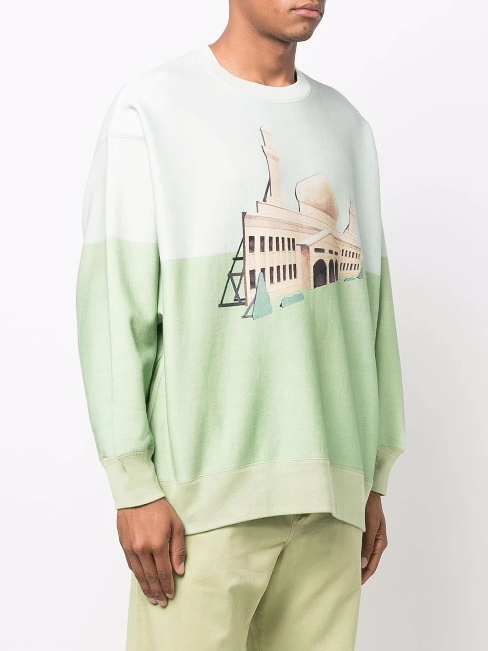 building-print sweatshirt - 3