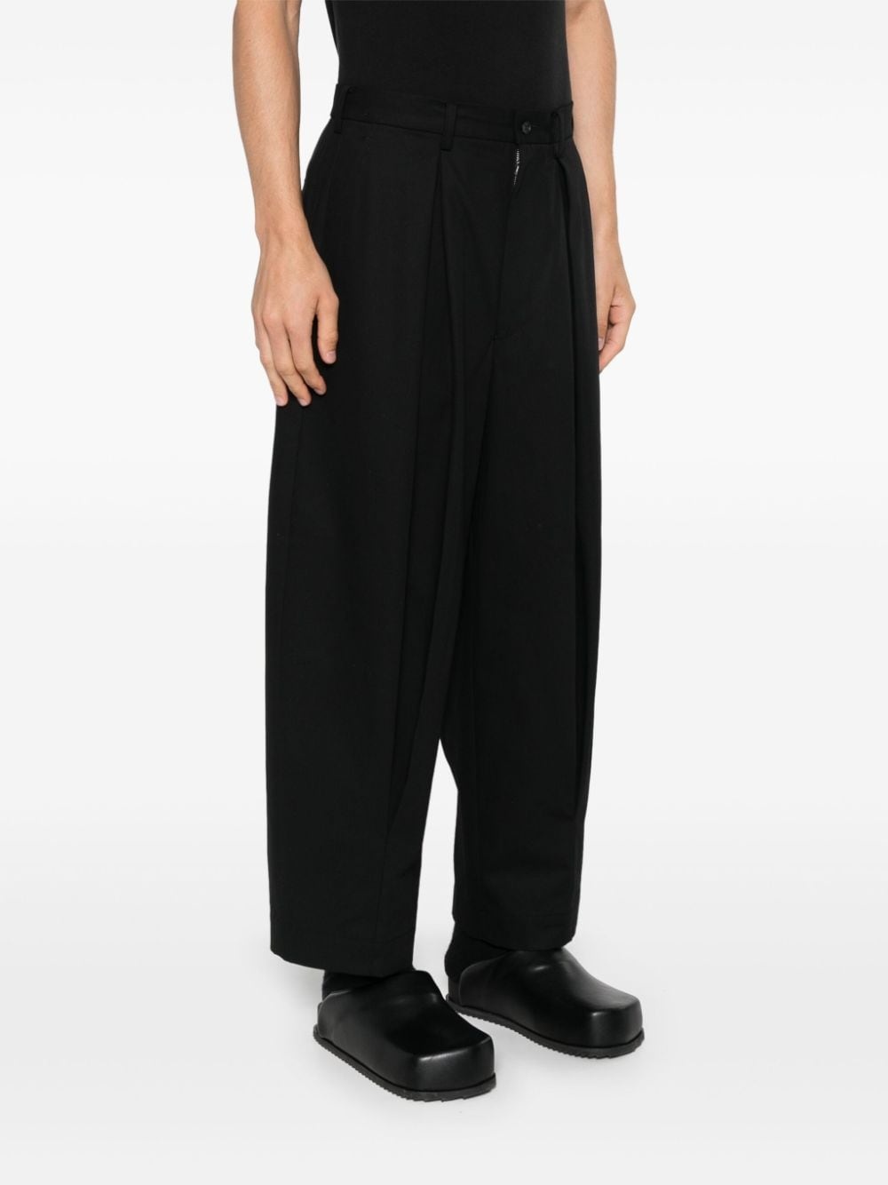 inverted-pleat trousers - 3