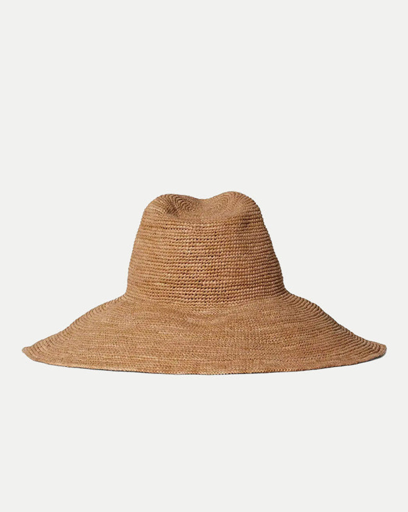 WAVERLY WIDE BRIMMED RAFFIA STRAW HAT 6