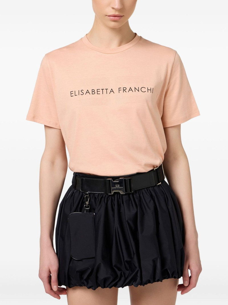 ELISABETTA FRANCHI logo-print T-shirt outlook