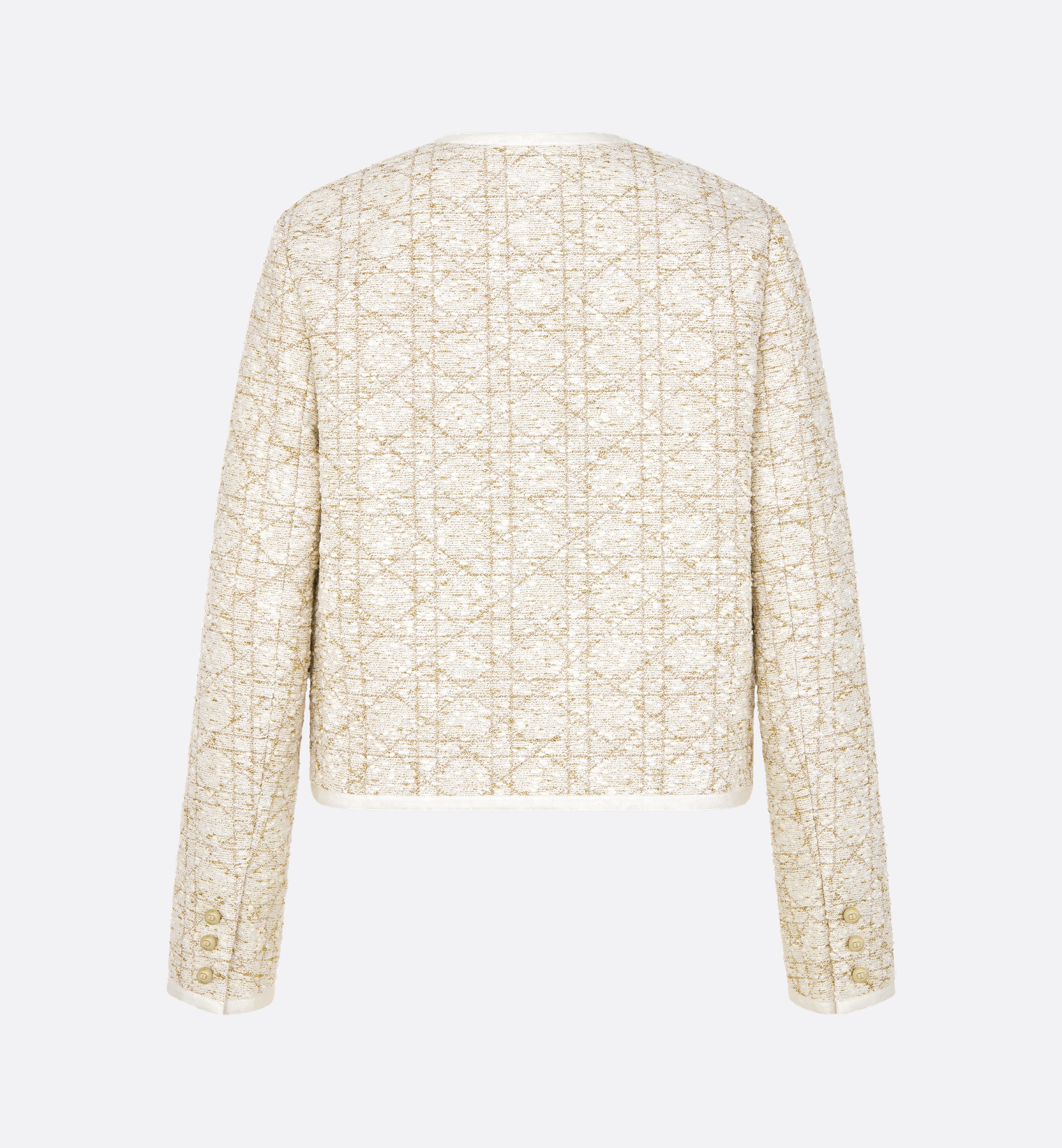 ジャケット Dior | JACKET AND MACROCANNAGE PATTERN Macrocannage Jacket Black and White Technical Cotton Tweed