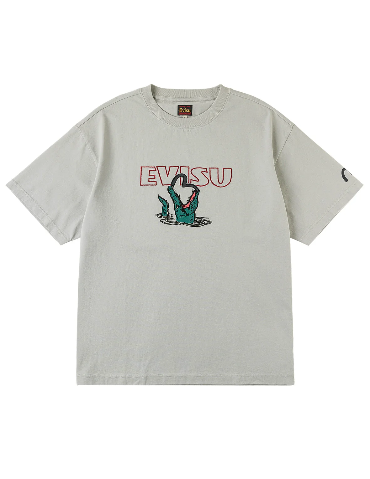 Alligator vs Seagull Outlined Embroidery T-shirt - 1