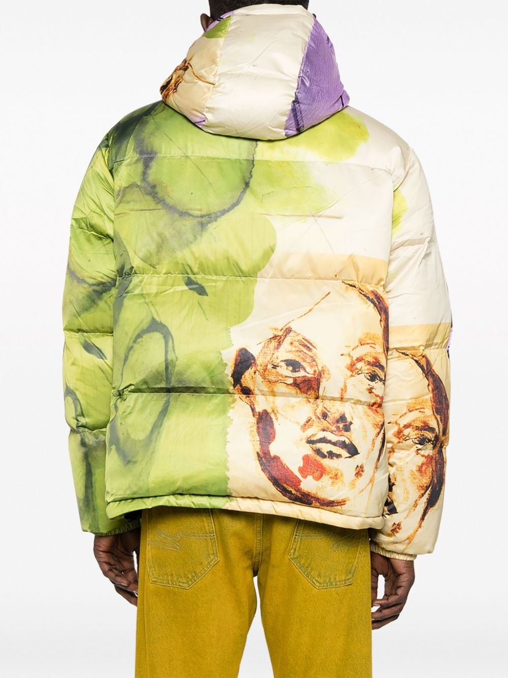 Mismatched padded jacket - 4