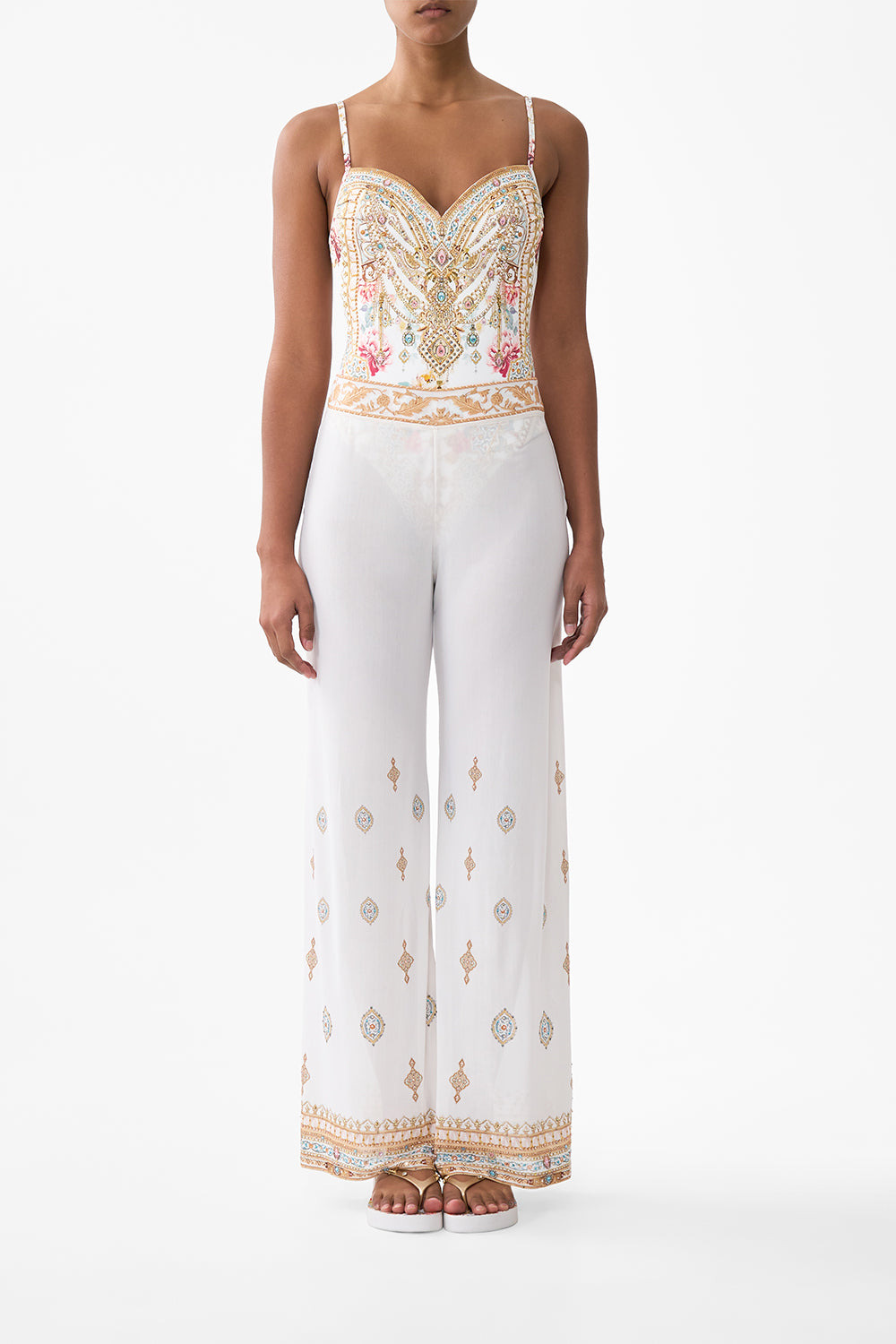 MESH STRAIGHT LEG BEACH PANT - 2