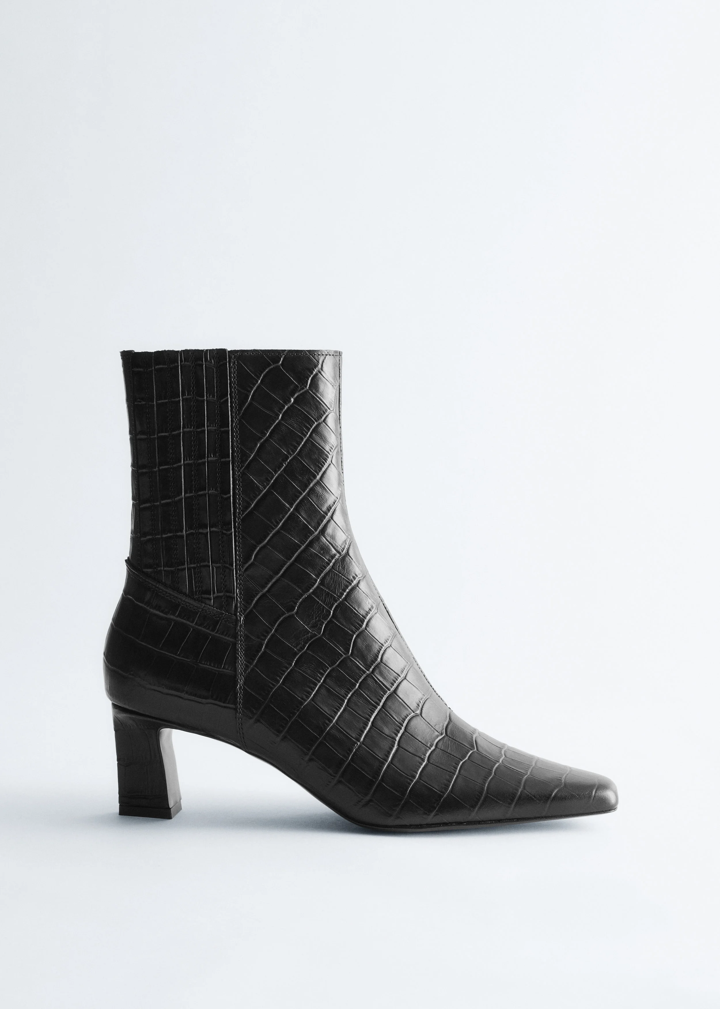 Pointed-Toe Ankle Boots - 1