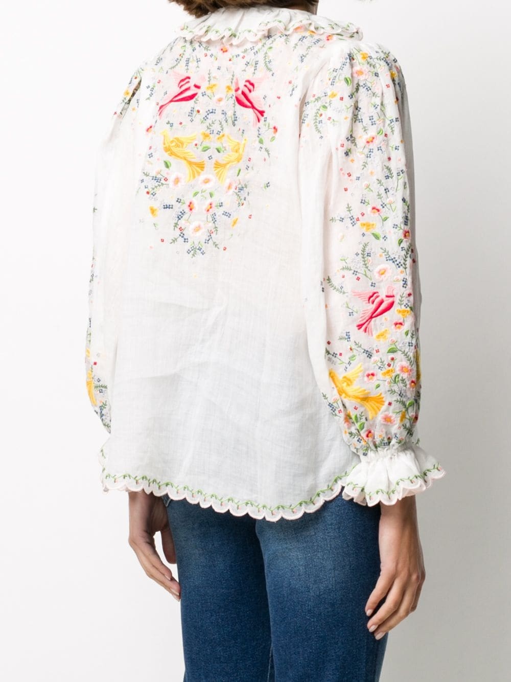 Carnaby embroidered bird top - 4