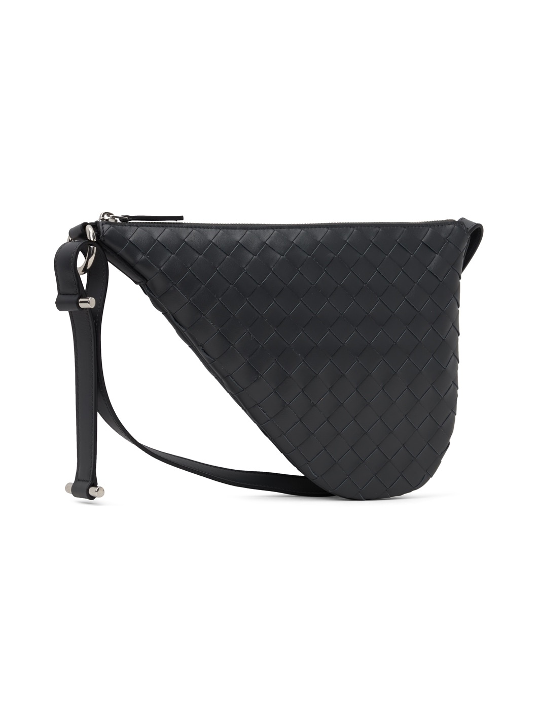 Black Small Virgule Messenger Bag - 3